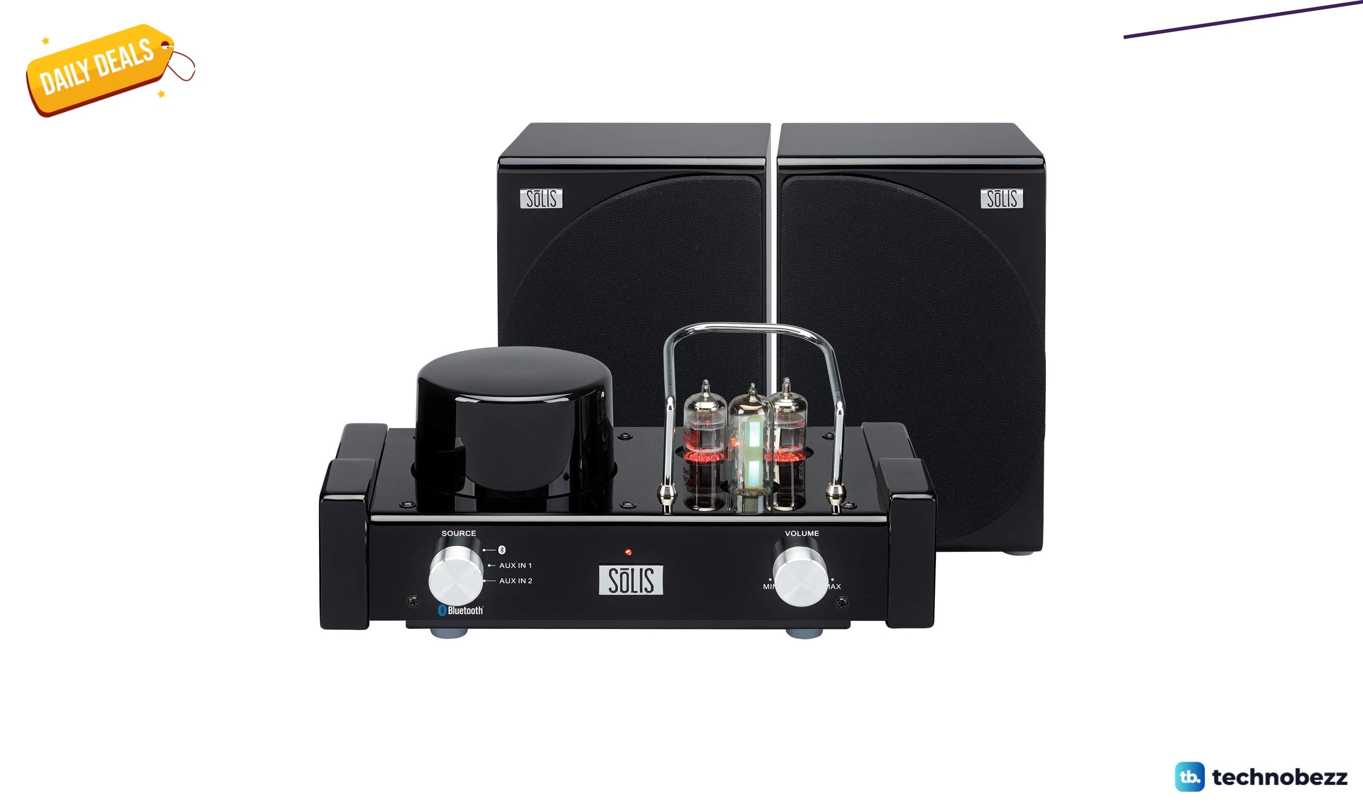 SOLIS SO-8000 Stereo Bluetooth Audiophile Vacuum Tube drops to $195.99