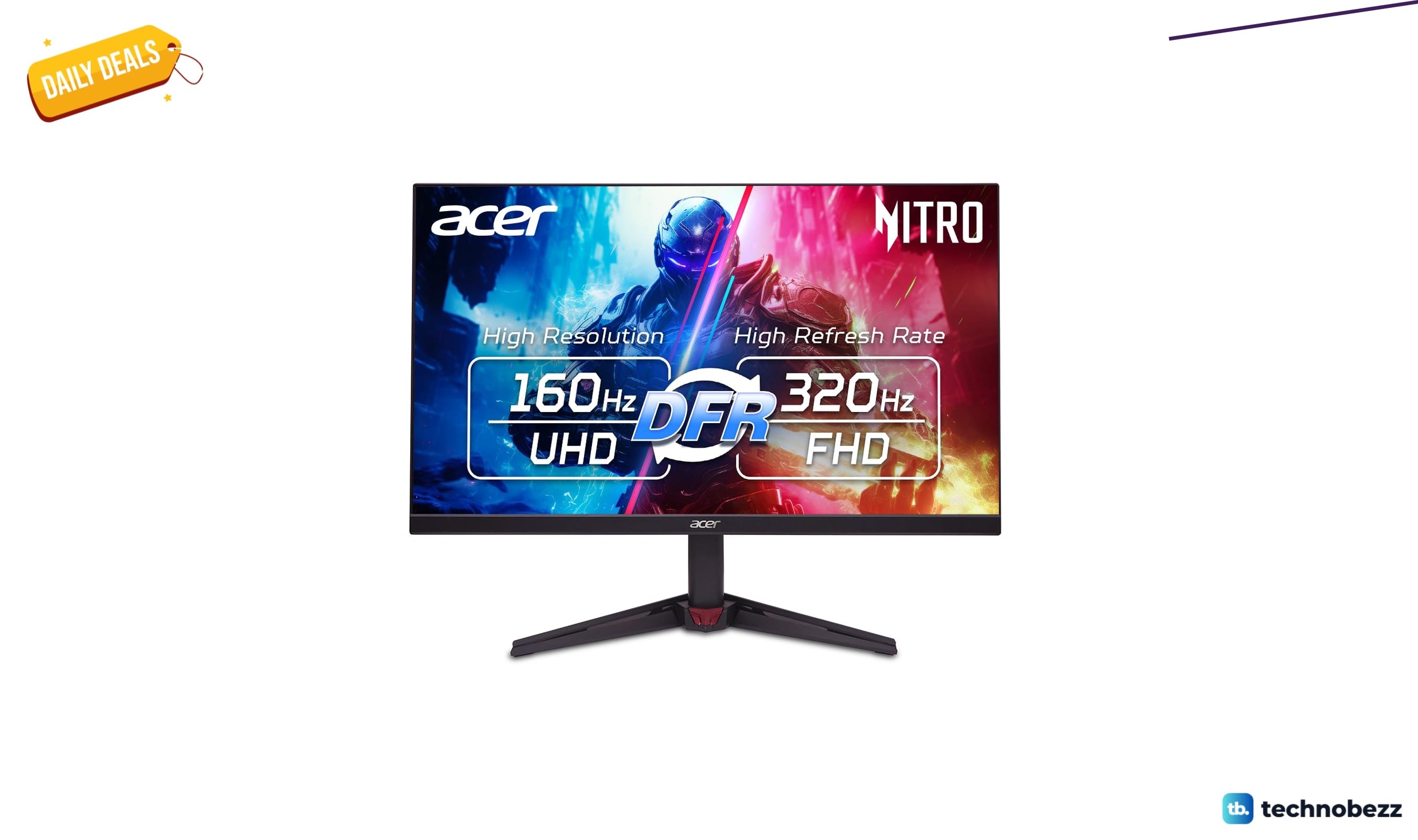 acer Nitro 27" 4K UHD 3840 x drops to $229.99, saving shoppers $120