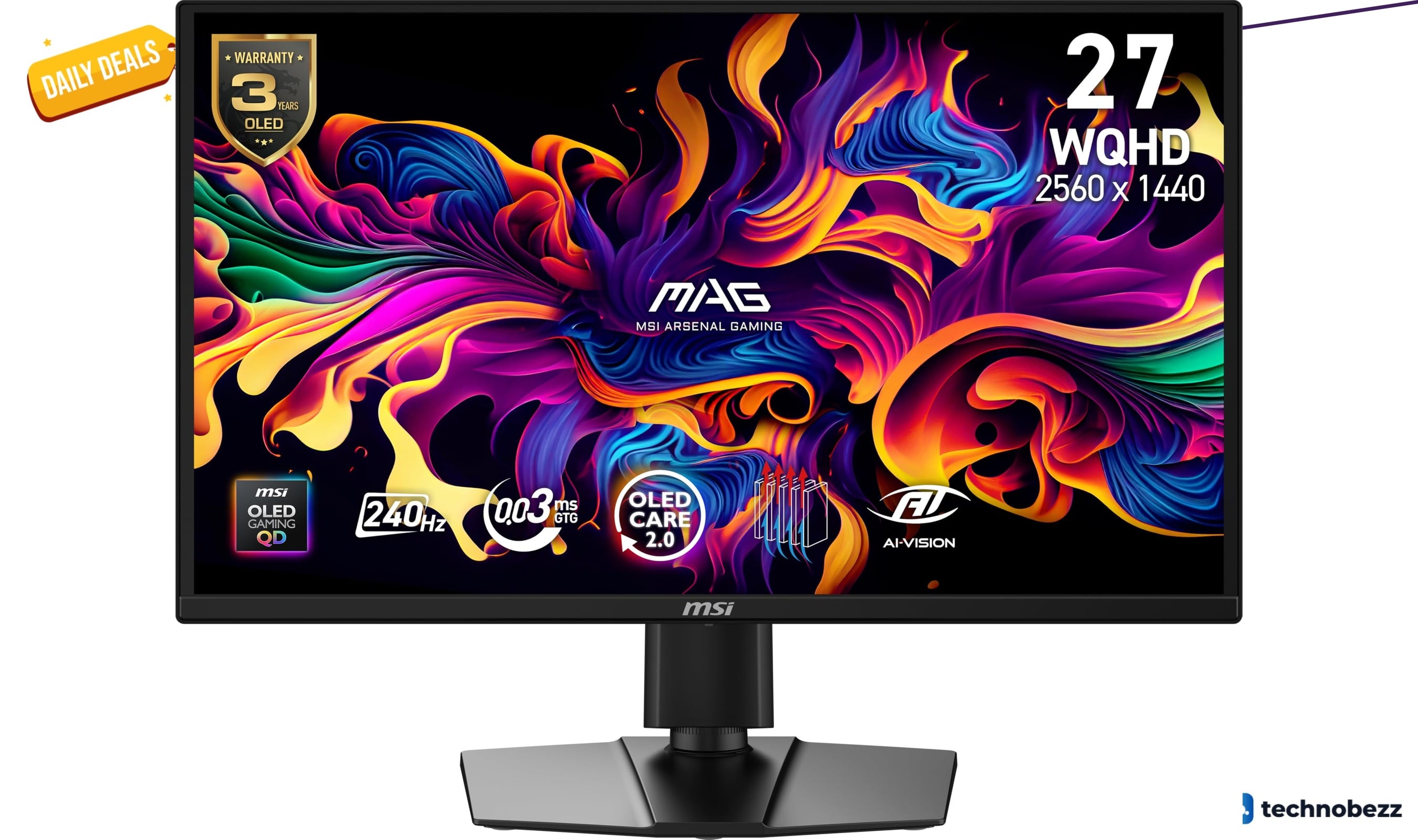 MSI MAG 272QP QD-OLED X24 Gaming Monitor Drops to $349.99 on Amazon