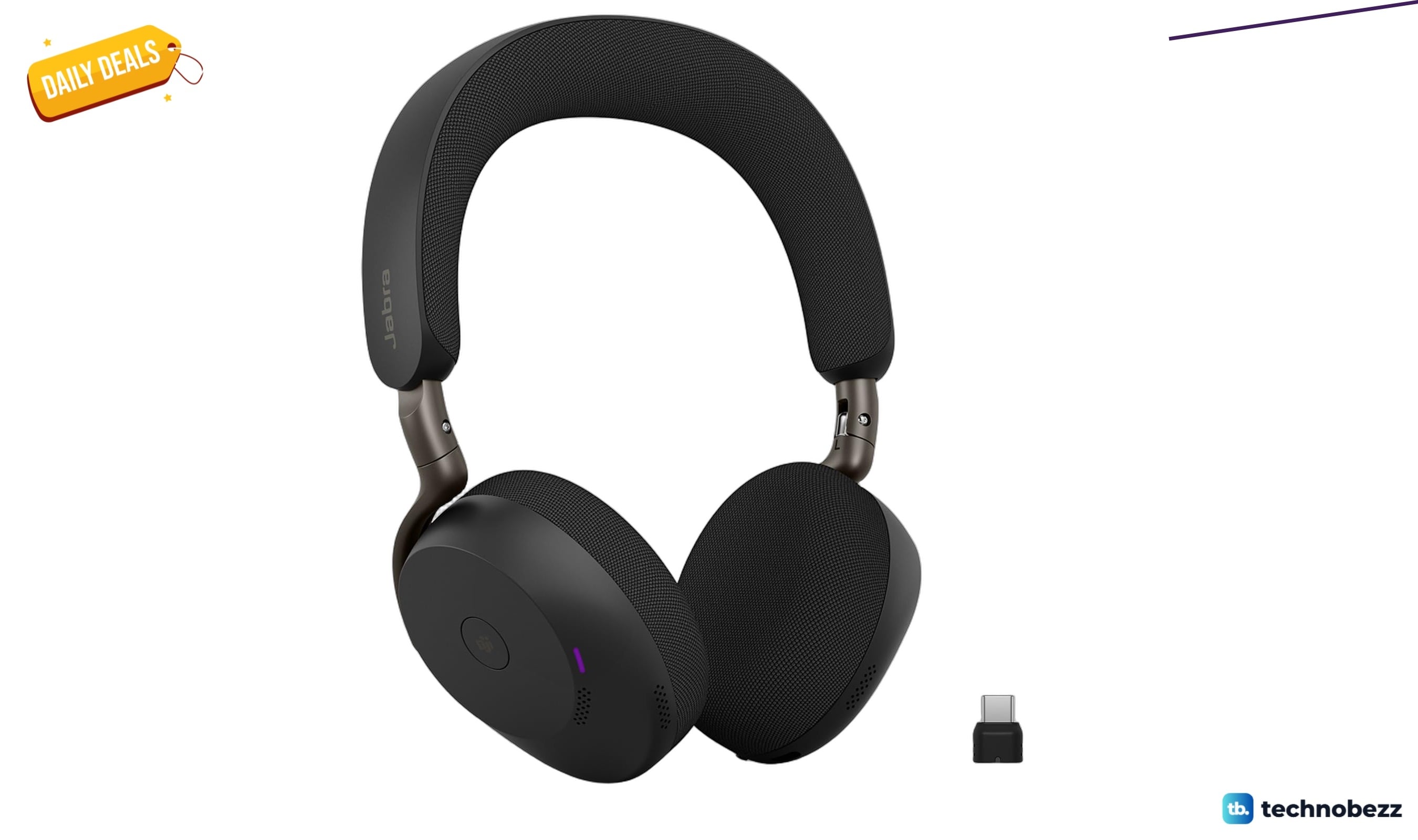 Jabra Evolve3 75 On-Ear Wireless Bluetooth Headset drops to $350.53