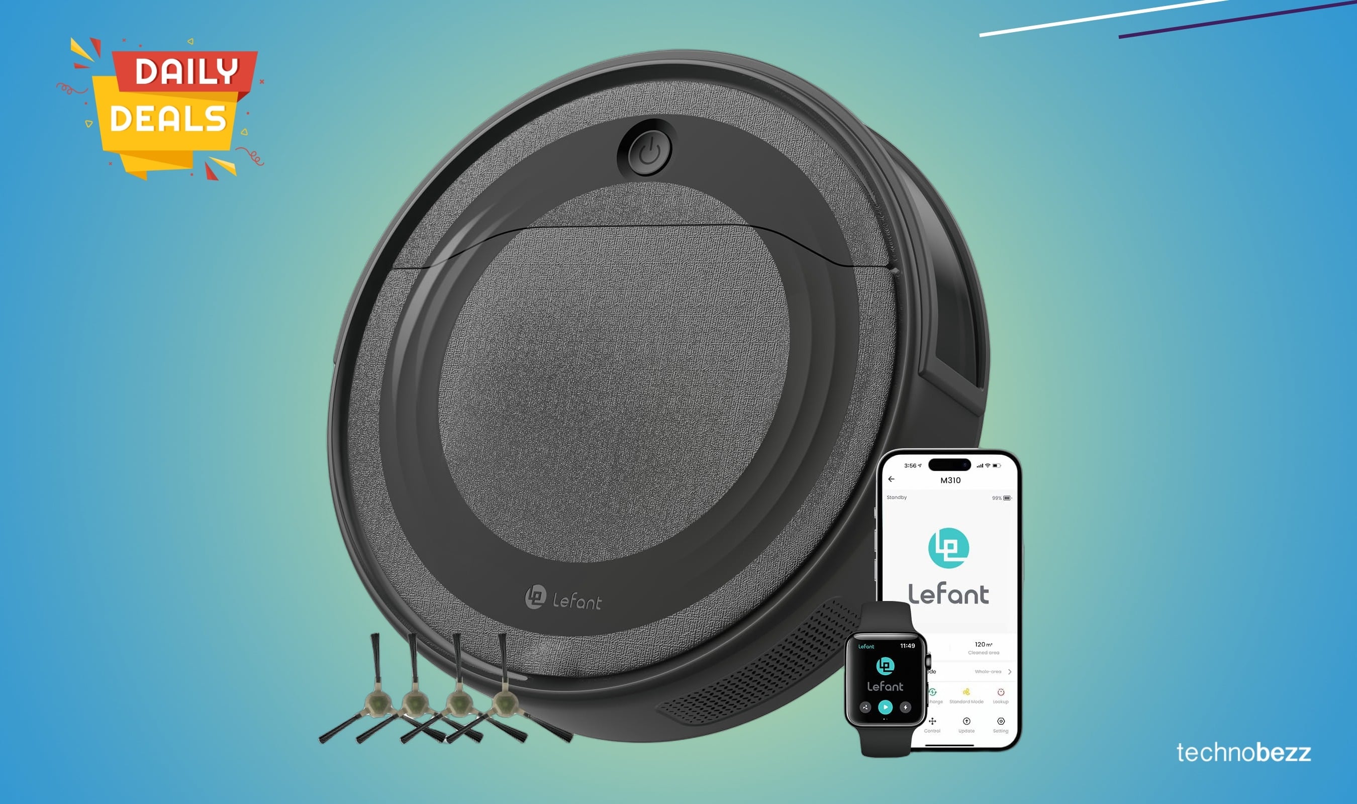 Lefant M310 Robot Vacuum Cleaner drops to $143.77