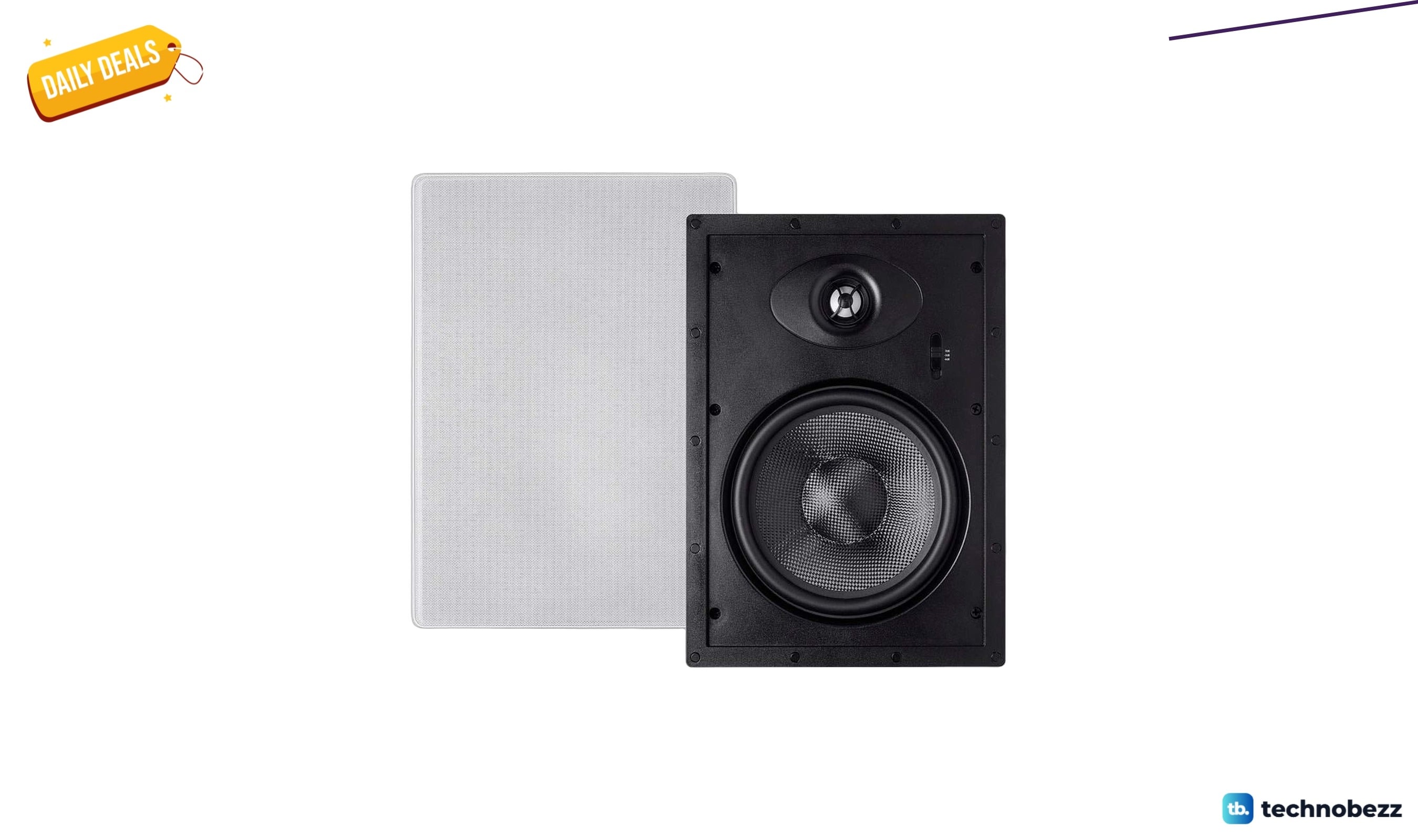 Monoprice 2-Way Carbon Fiber In-Wall Speakers now available from $140.72