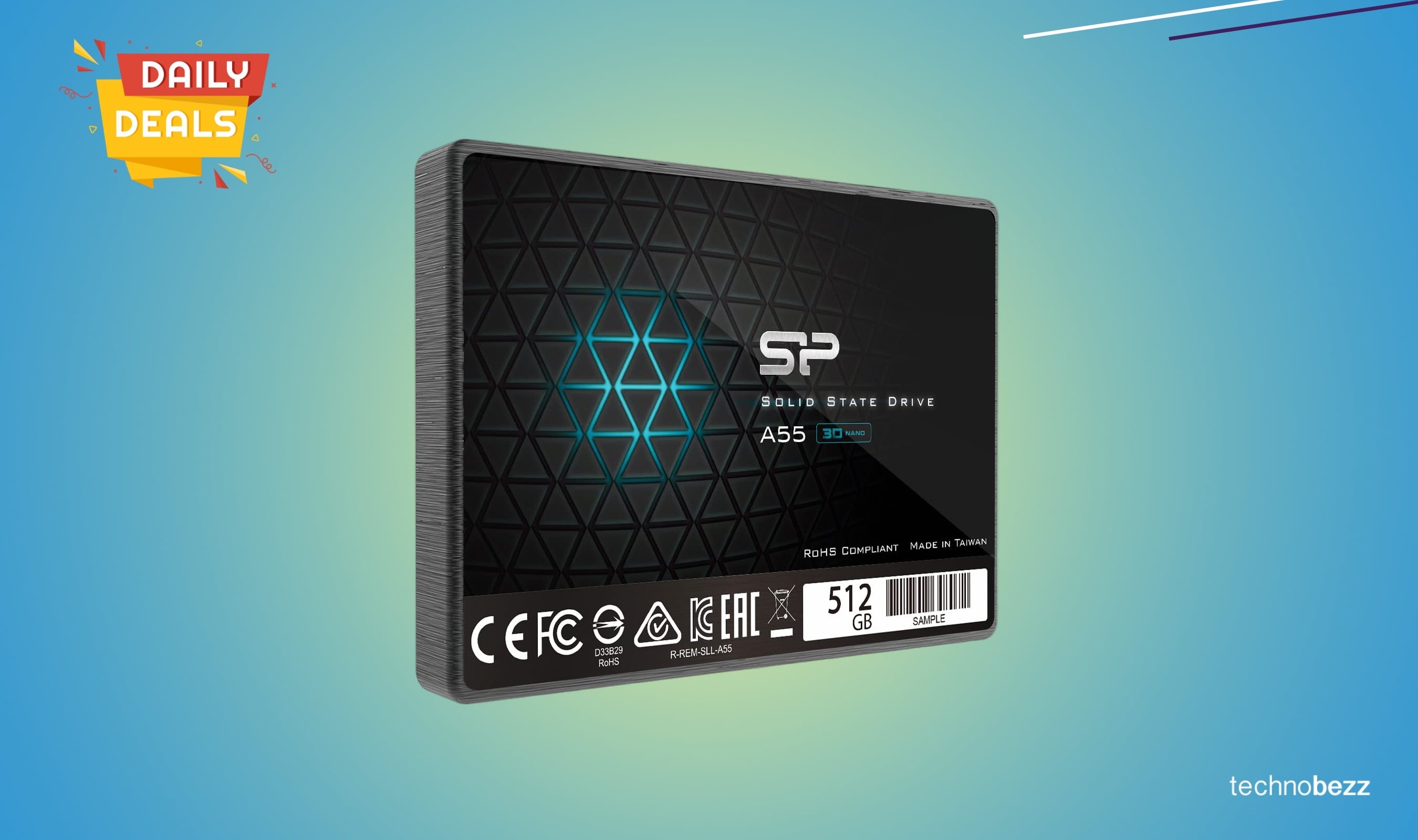 SP SSD 3D NAND A55 SLC Cache drops to $94.99