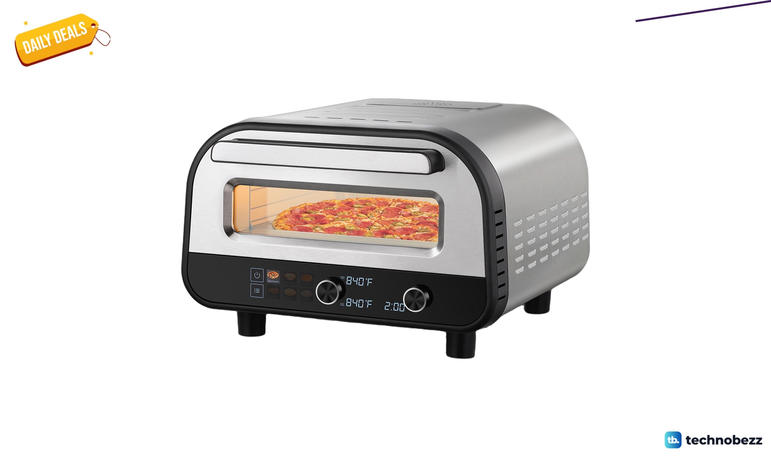 AMZCHEF 12 inch electric pizza oven drops to $173.33 at Amazon