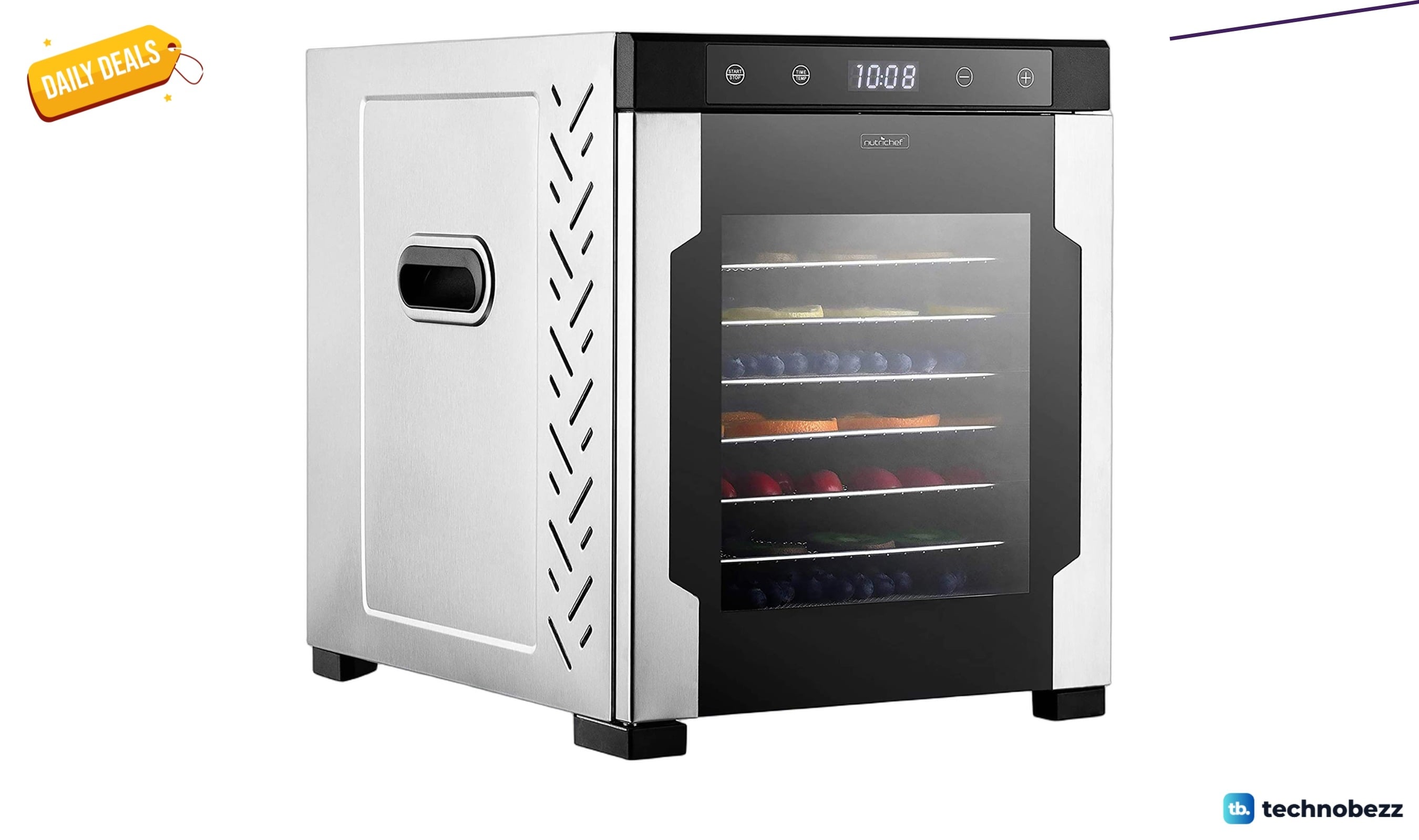NutriChef Electric Countertop Food Dehydrator Machine drops to $220.76