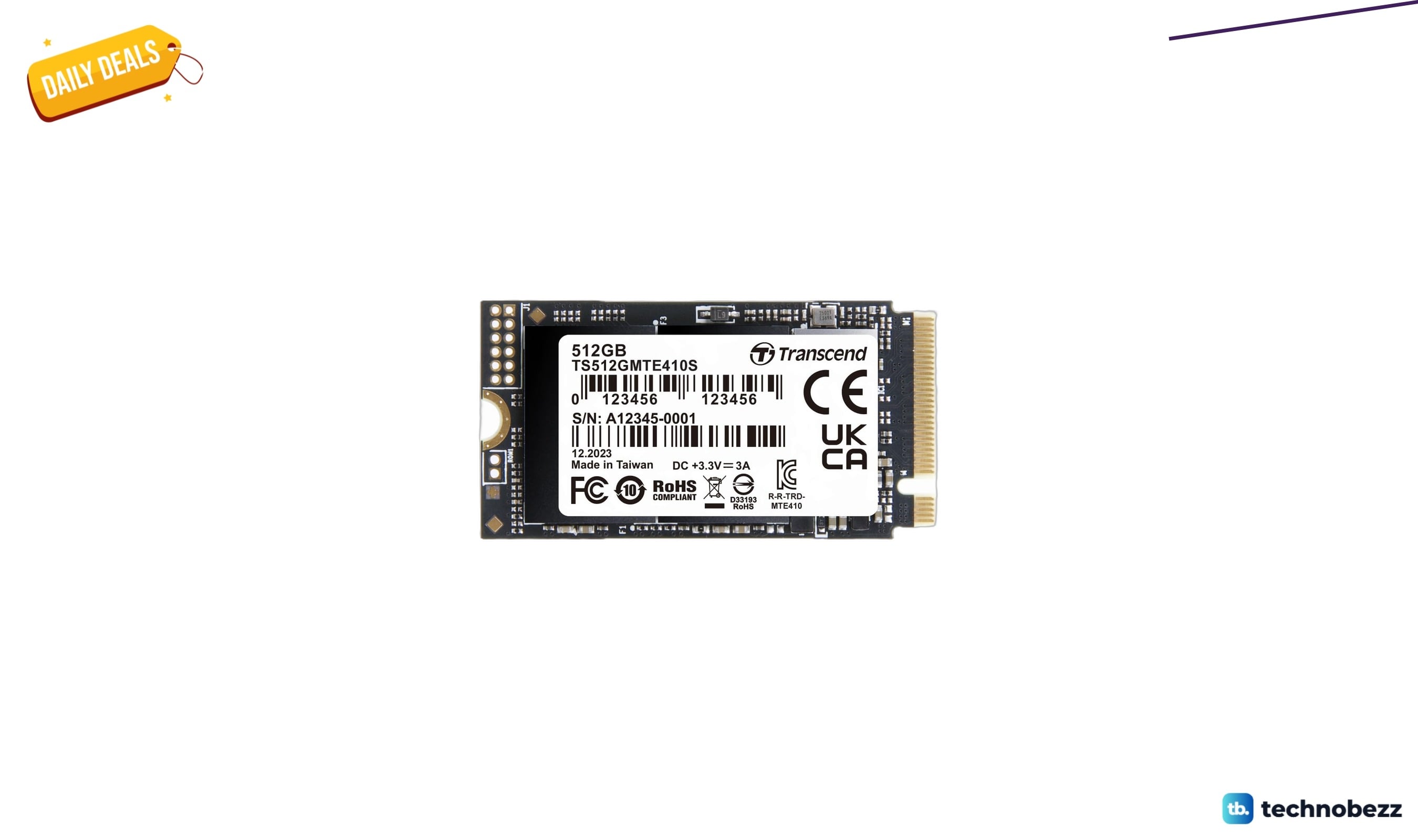 Transcend M.2 2242 SSD MTE410S drops to $179 on Amazon