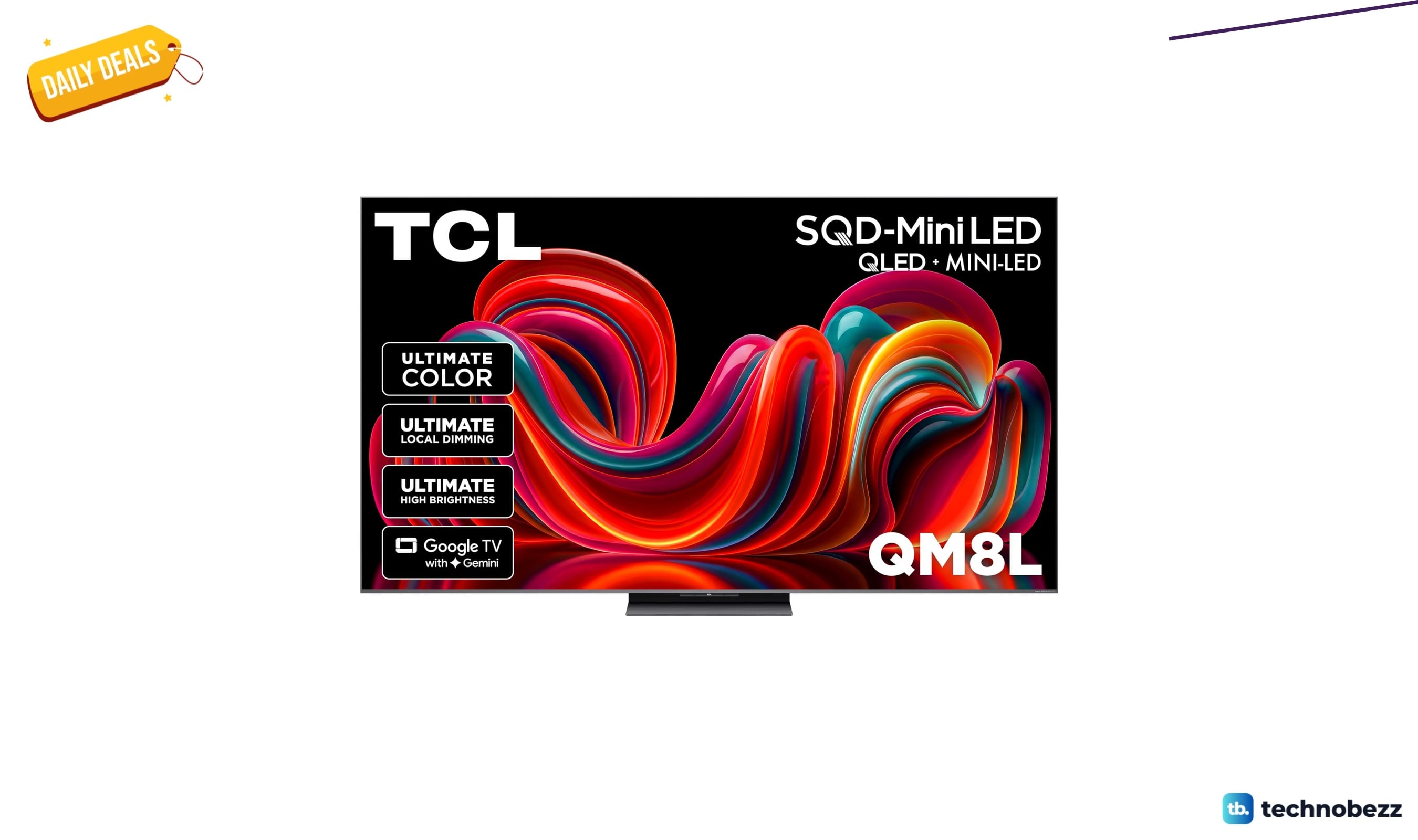 TCL 65 Class QM8L SQD-Mini-LED QLED drops to $1499.99