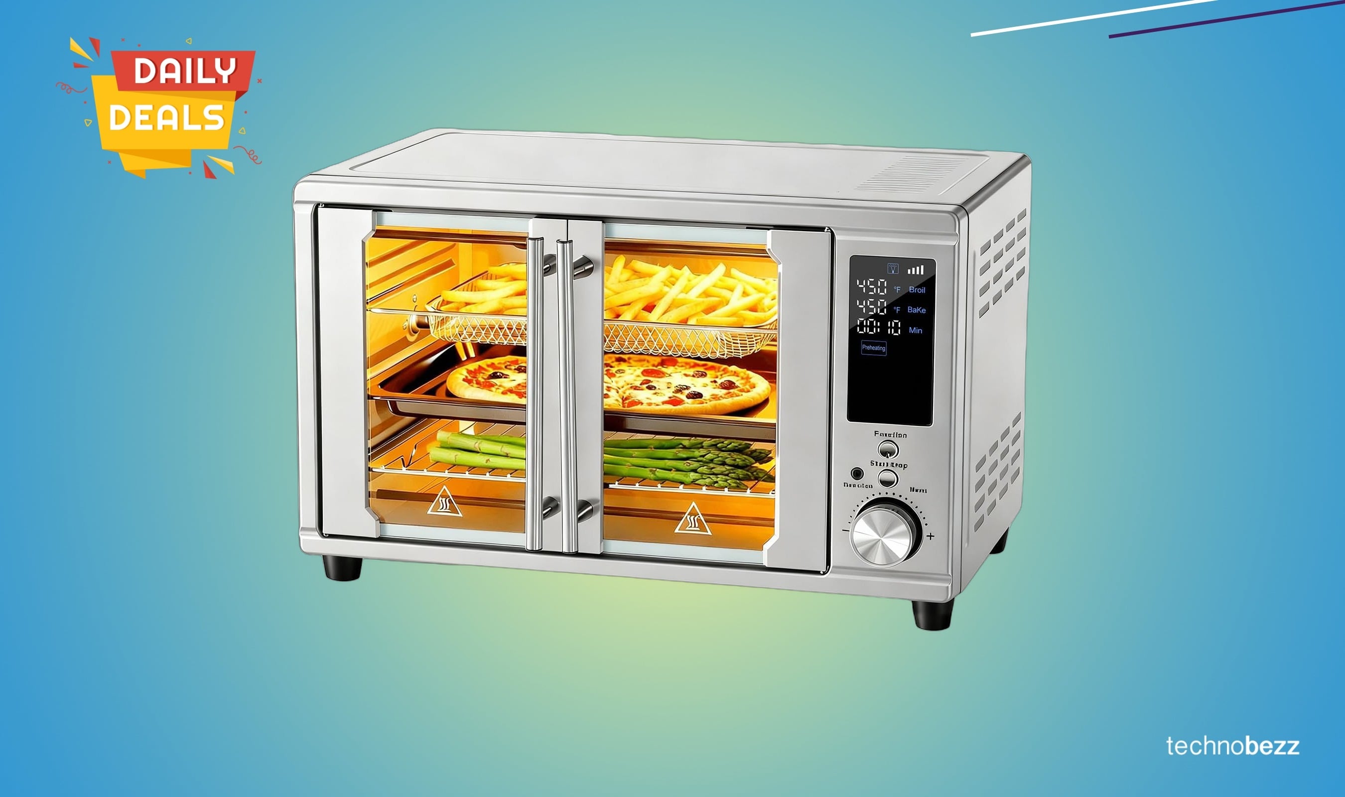 NEWBULIG 30QT Smart Air Fryer Toaster Oven drops to $89.99