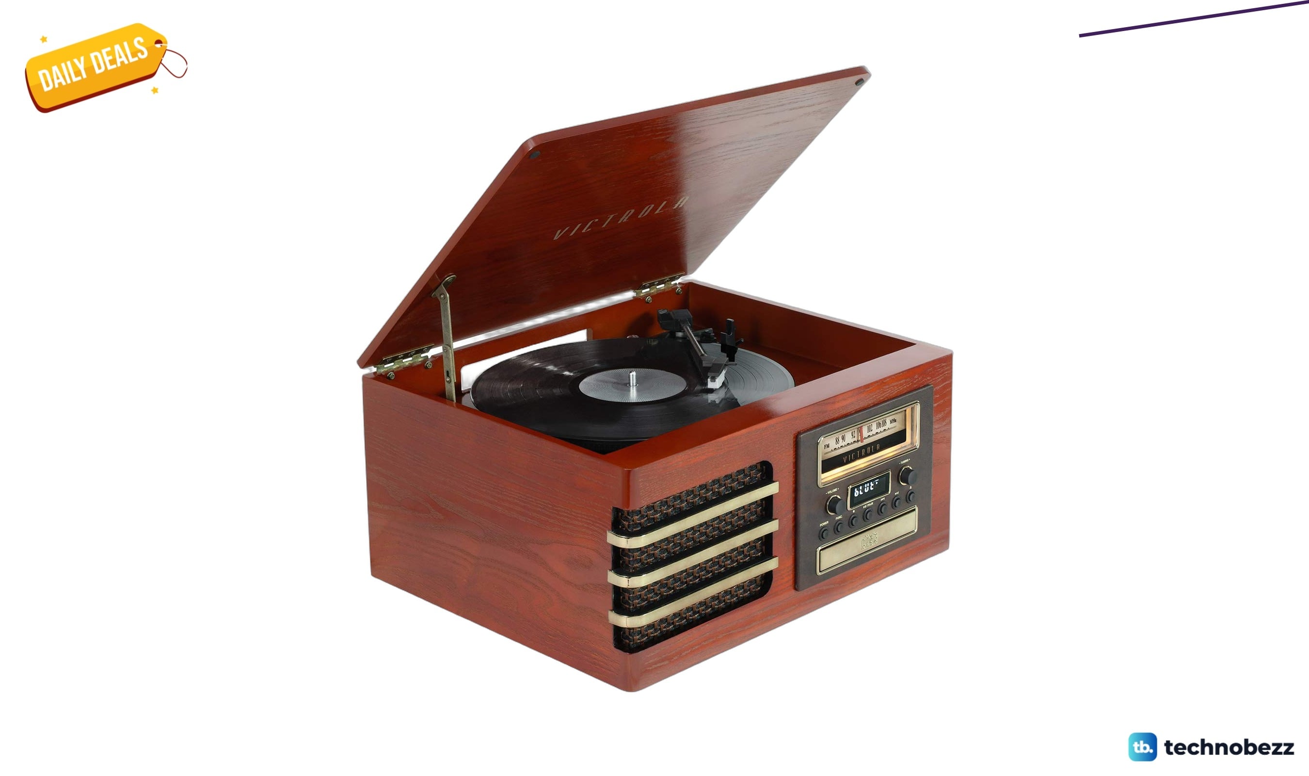 Victrola Ellington 3-Speed Bluetooth Record Player drops to $129.99 on Amazon