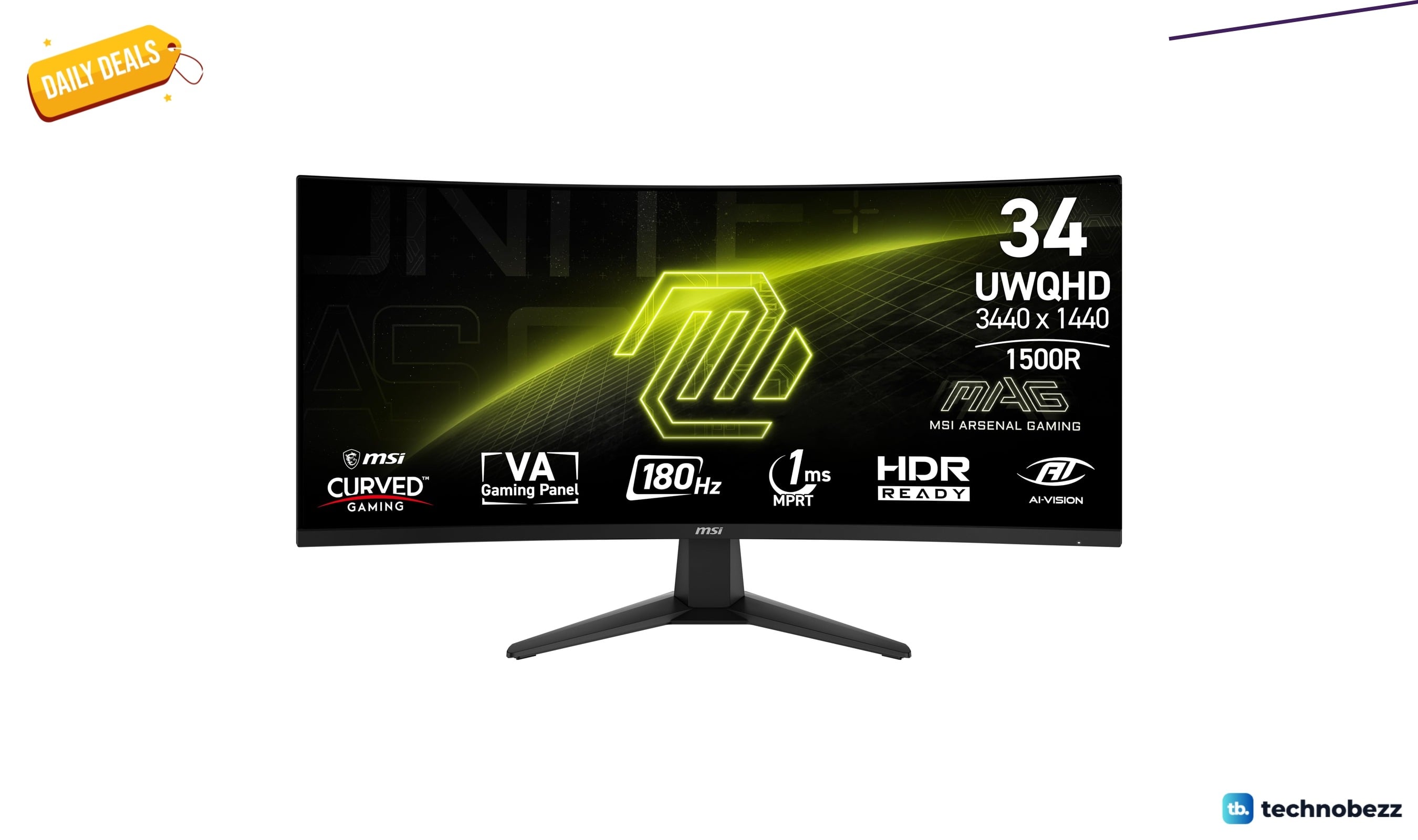 MSI MAG 346CQ Ultrawide Gaming Monitor Drops to $249.99 on Amazon