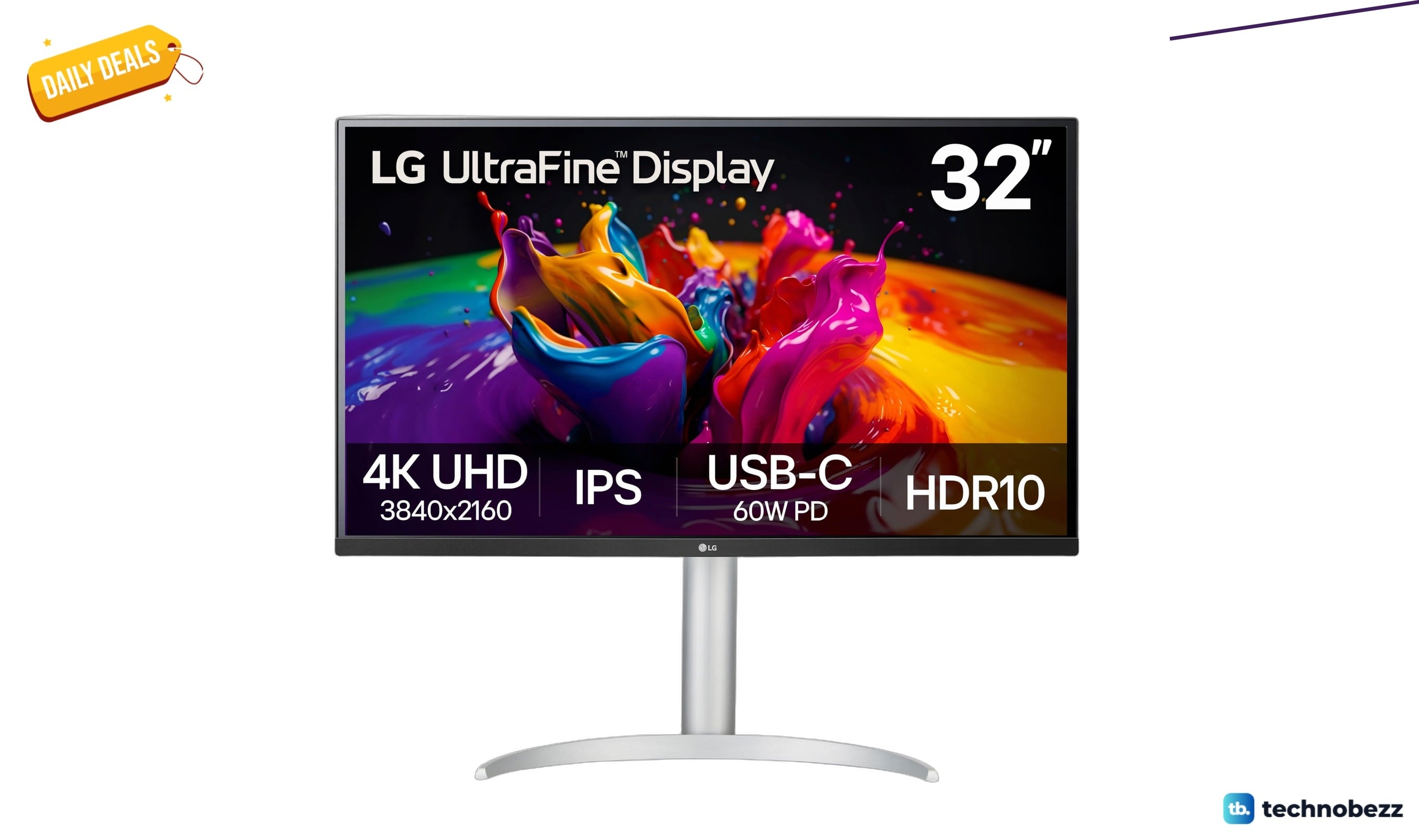 LG 32UP83AK-W Ultrafine 4K UHD IPS Computer drops to $386.35 on Amazon