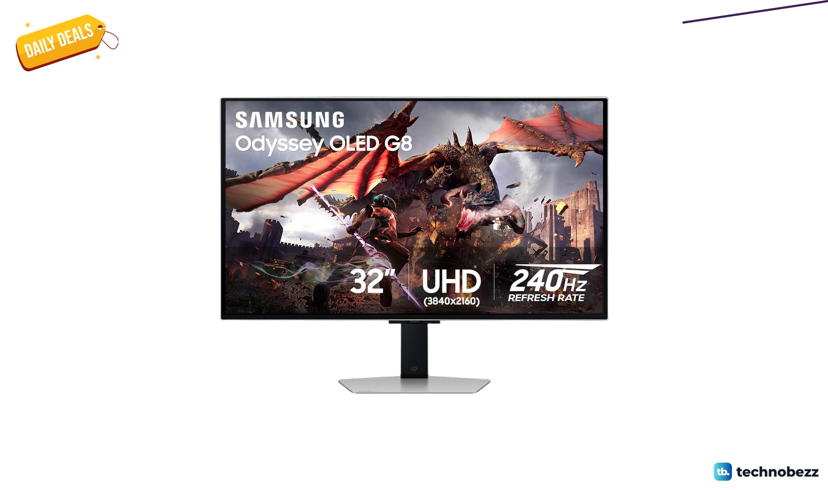 Samsung 32 inch Odyssey OLED G8 4K UHD monitor drops to $402.32