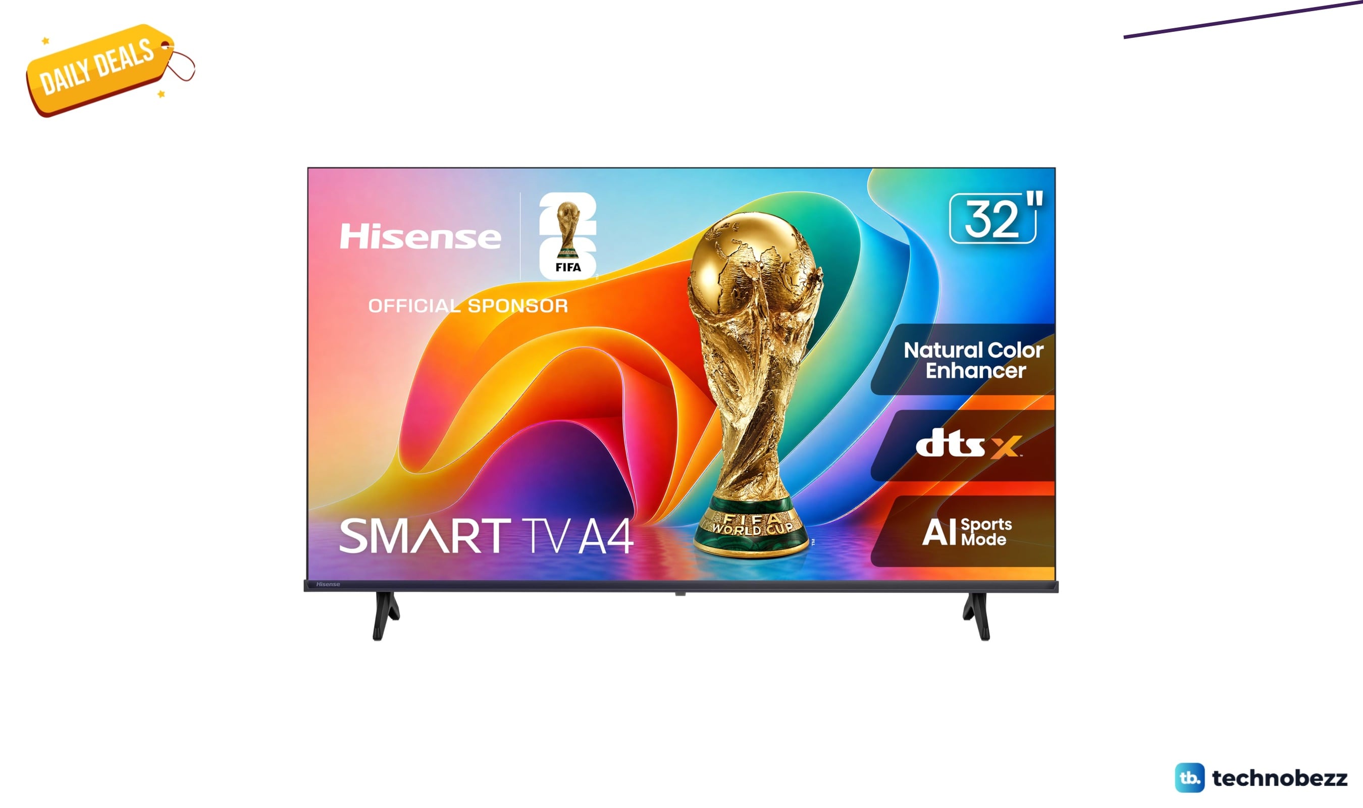 Hisense Class A4 32-inch smart TV falls to $109.99 for Prime Day