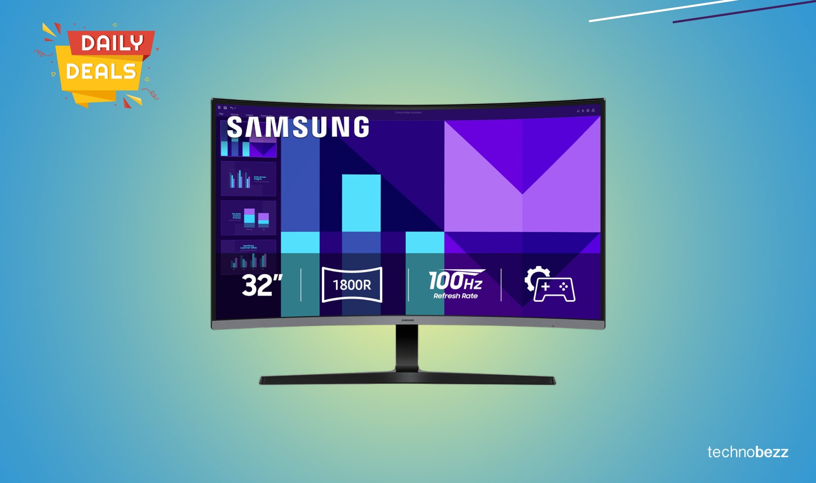 Samsung S3 FHD 100Hz Curved Gaming Monitor drops to $179.99