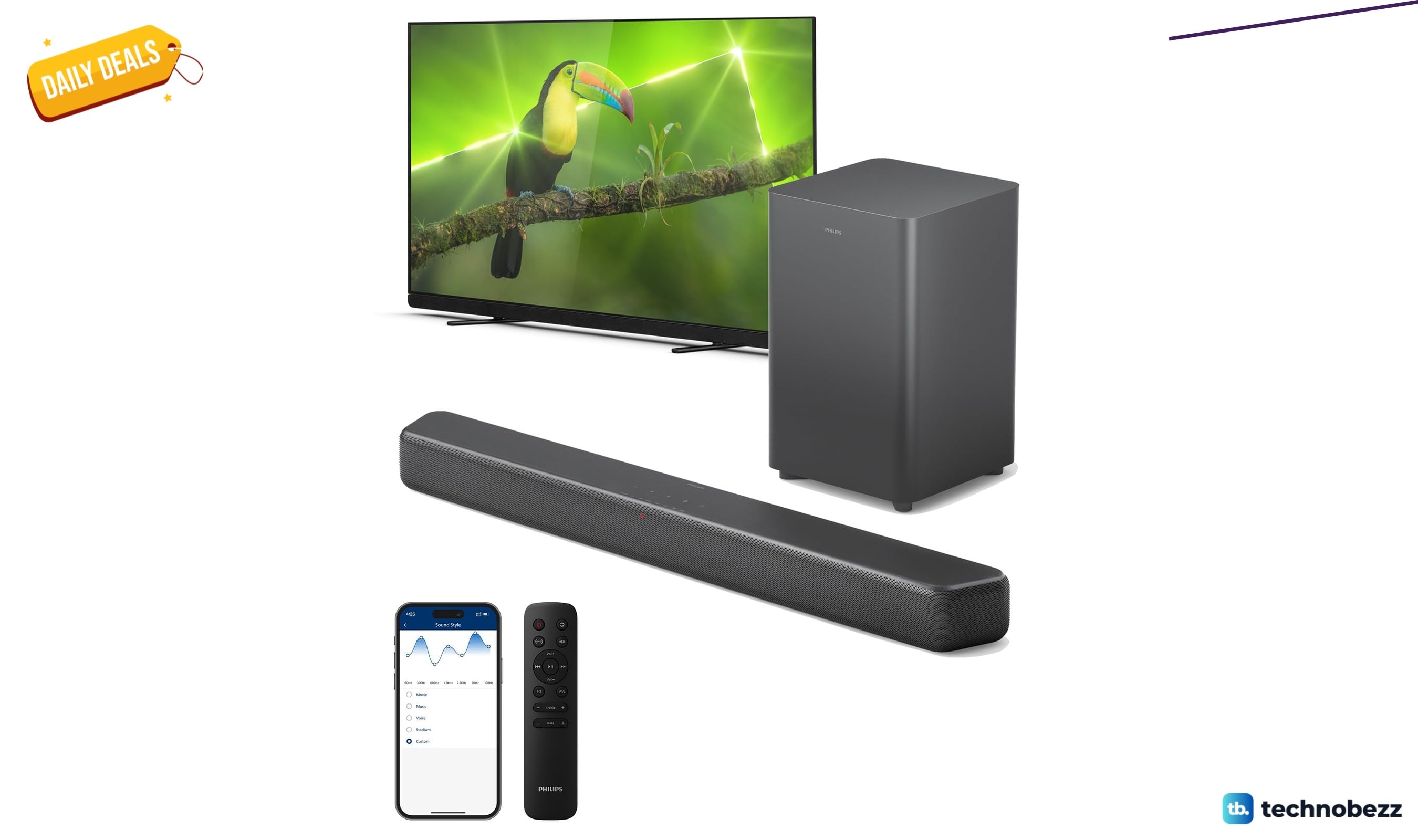 Philips B5309 2.1 Channel Soundbar drops to $162.55 on Amazon