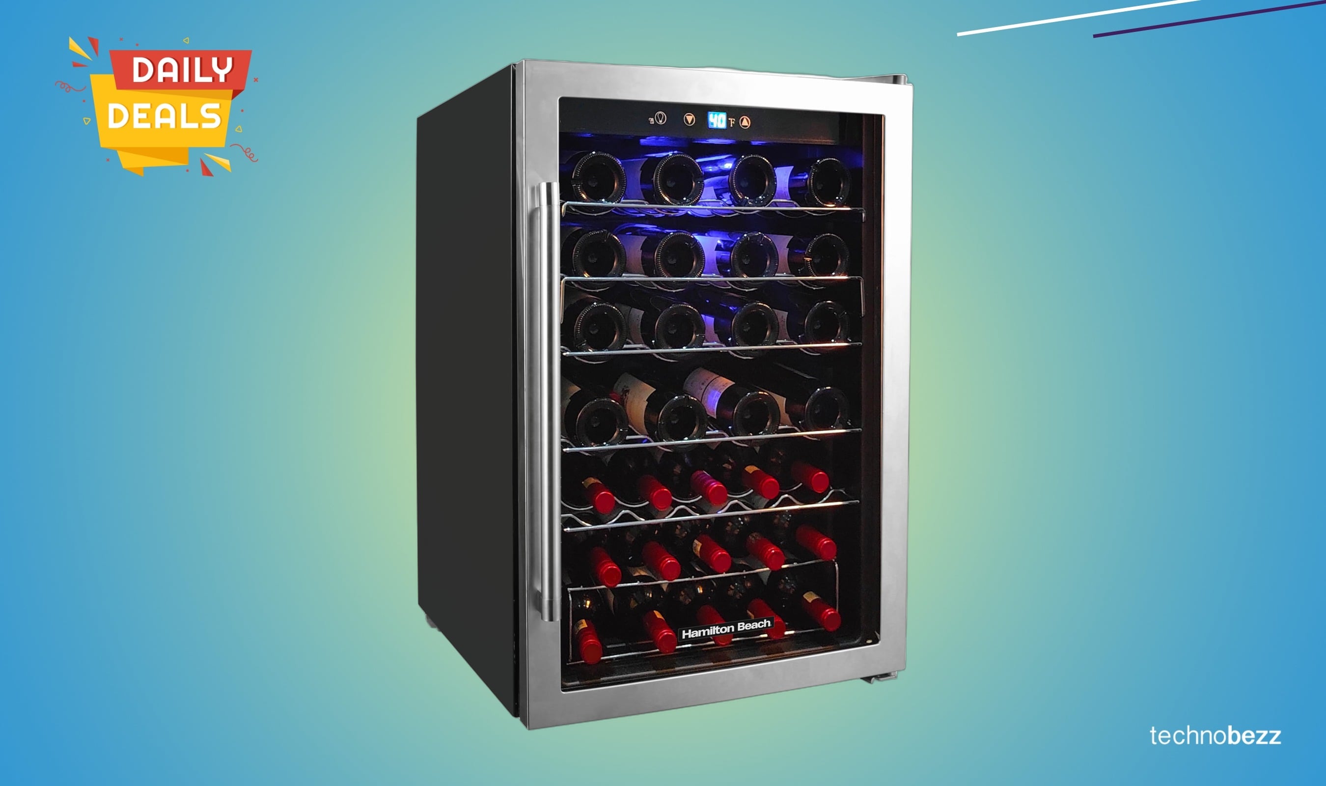 Hamilton Beach 43-bottle wine cooler drops to $248 on Amazon
