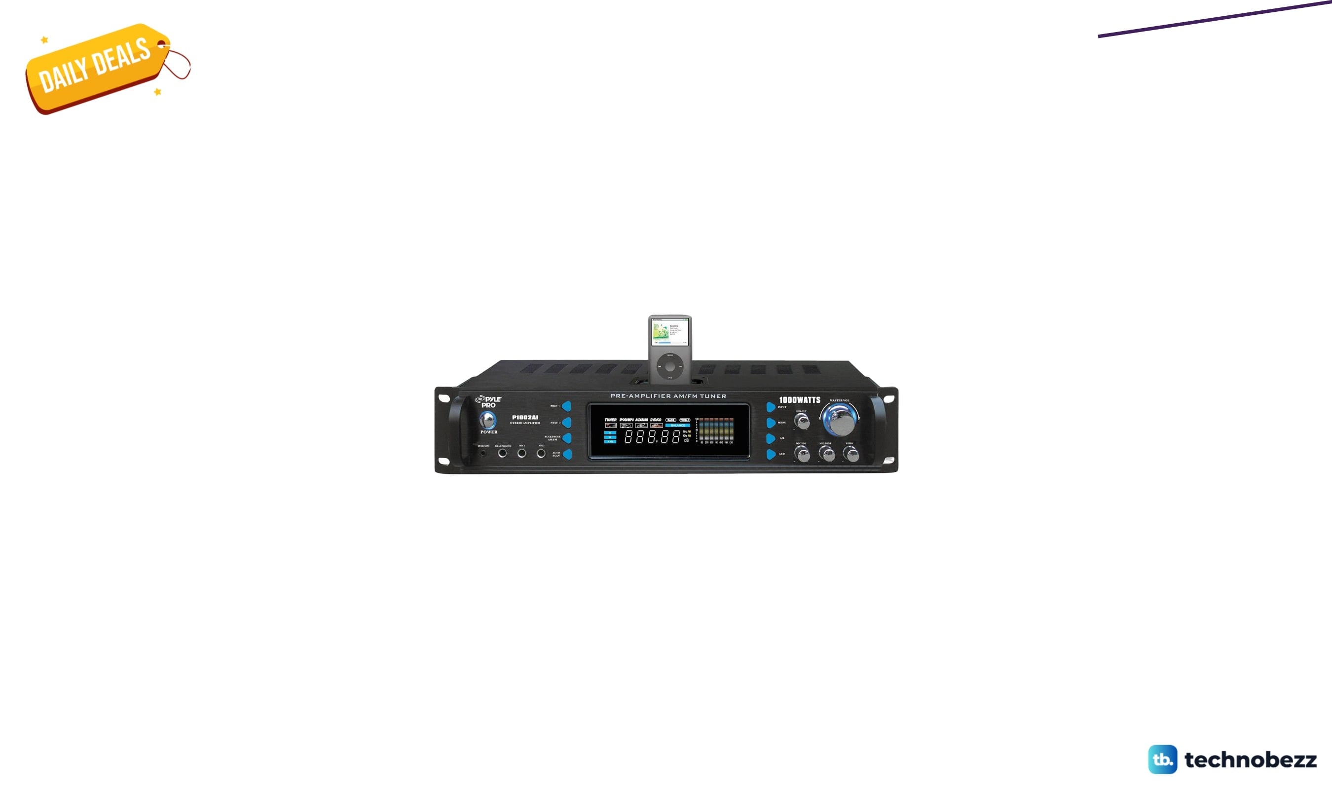 Pyle P1002AI 1000 Watts Hybrid Receiver Pre-Amplifier drops to $152.67