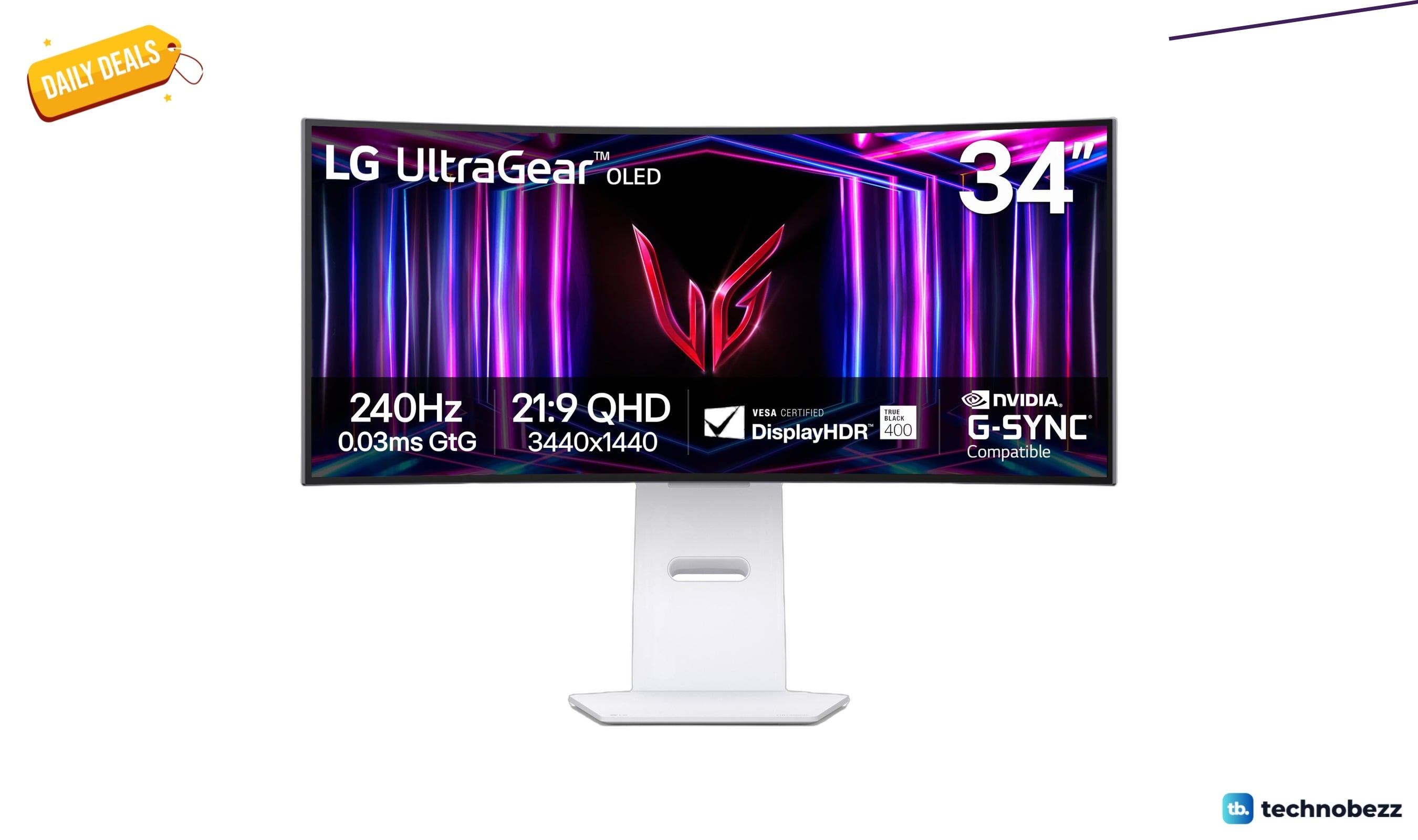 LG 34GS95QE Ultragear OLED Curved Gaming Monitor drops to $1111.99