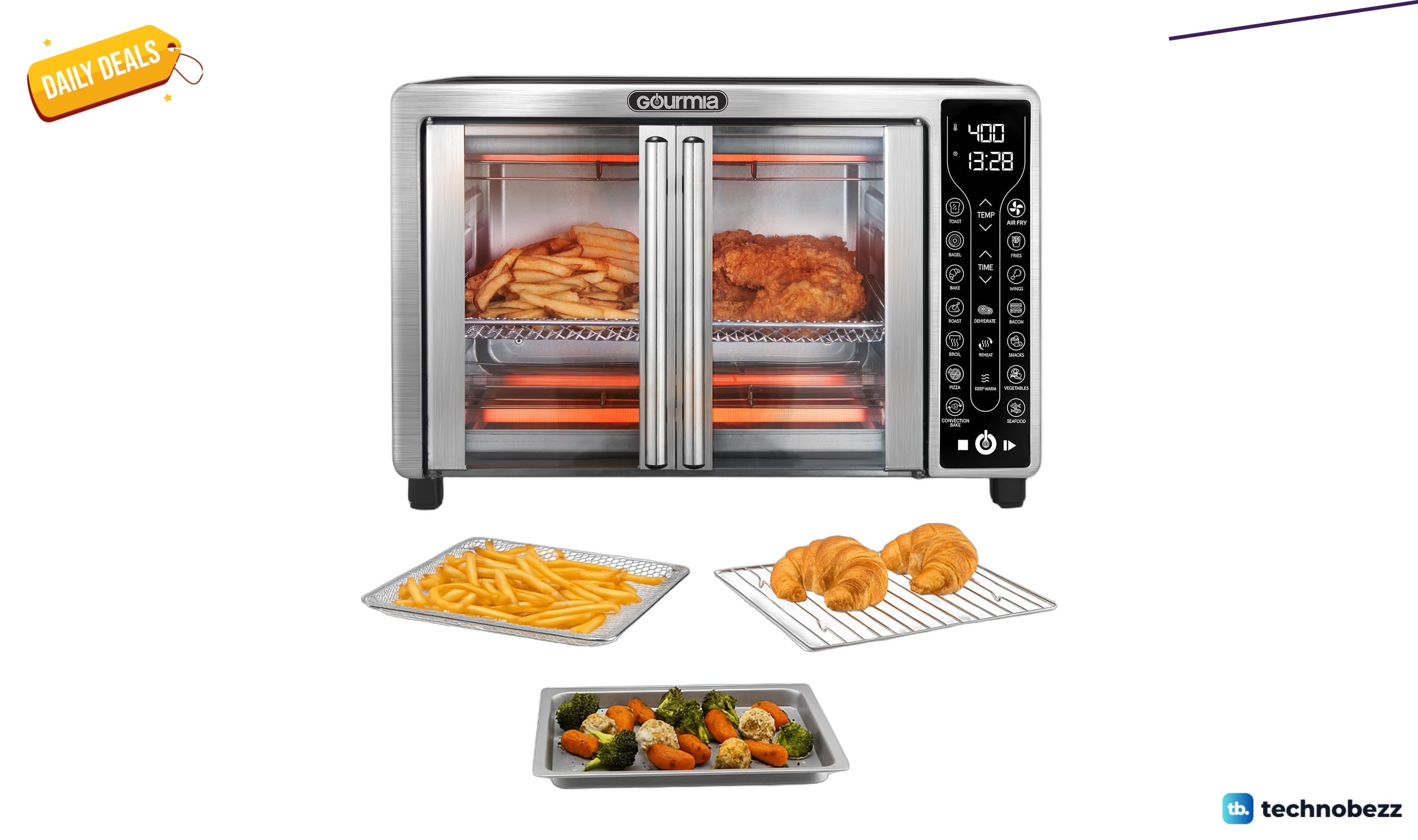 Gourmia French Door Air Fryer drops to $99.99 from $113.12 at Amazon