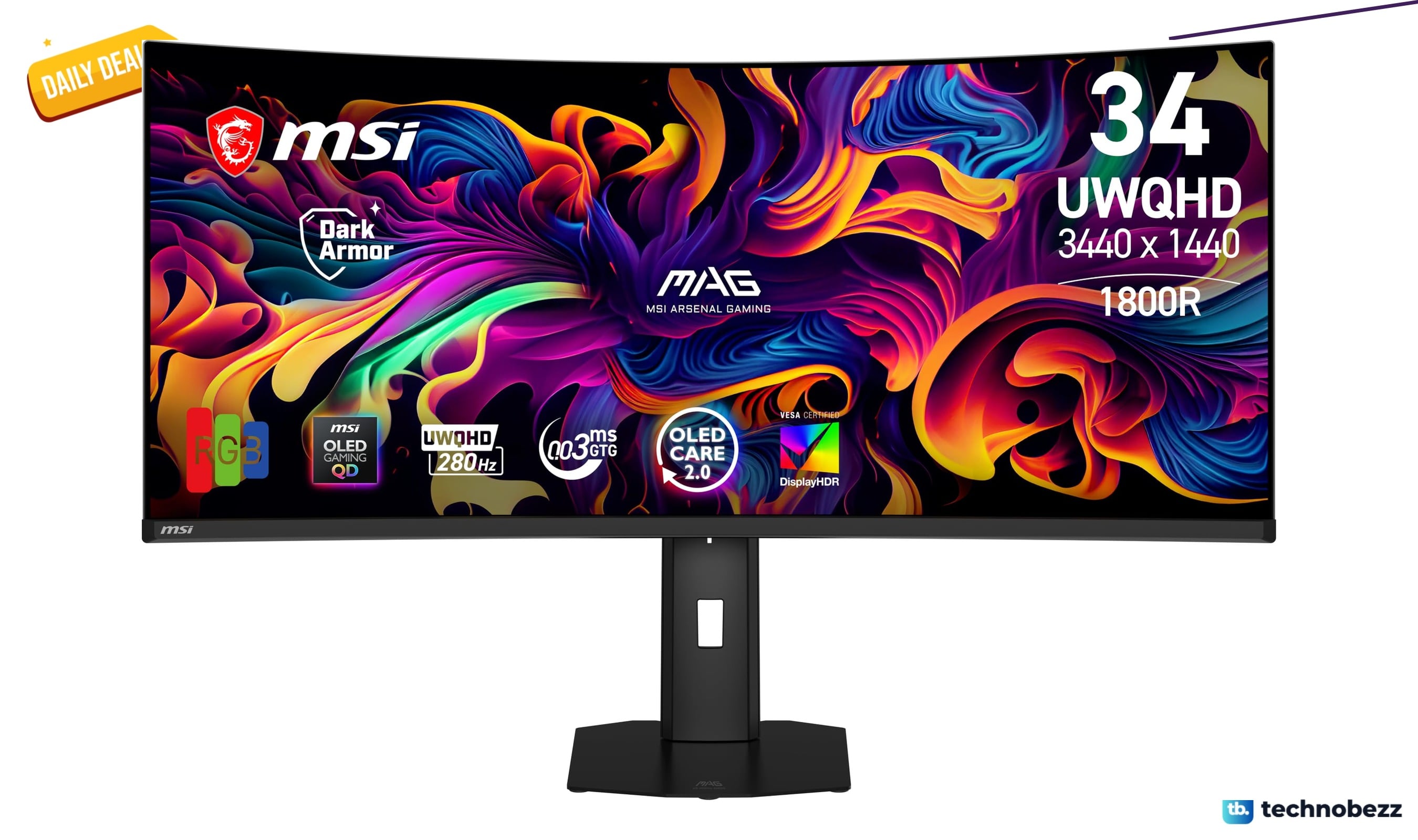 MSI MAG 341CQP QD-OLED X28 34-inch UWQHD drops to $749.99 at Amazon