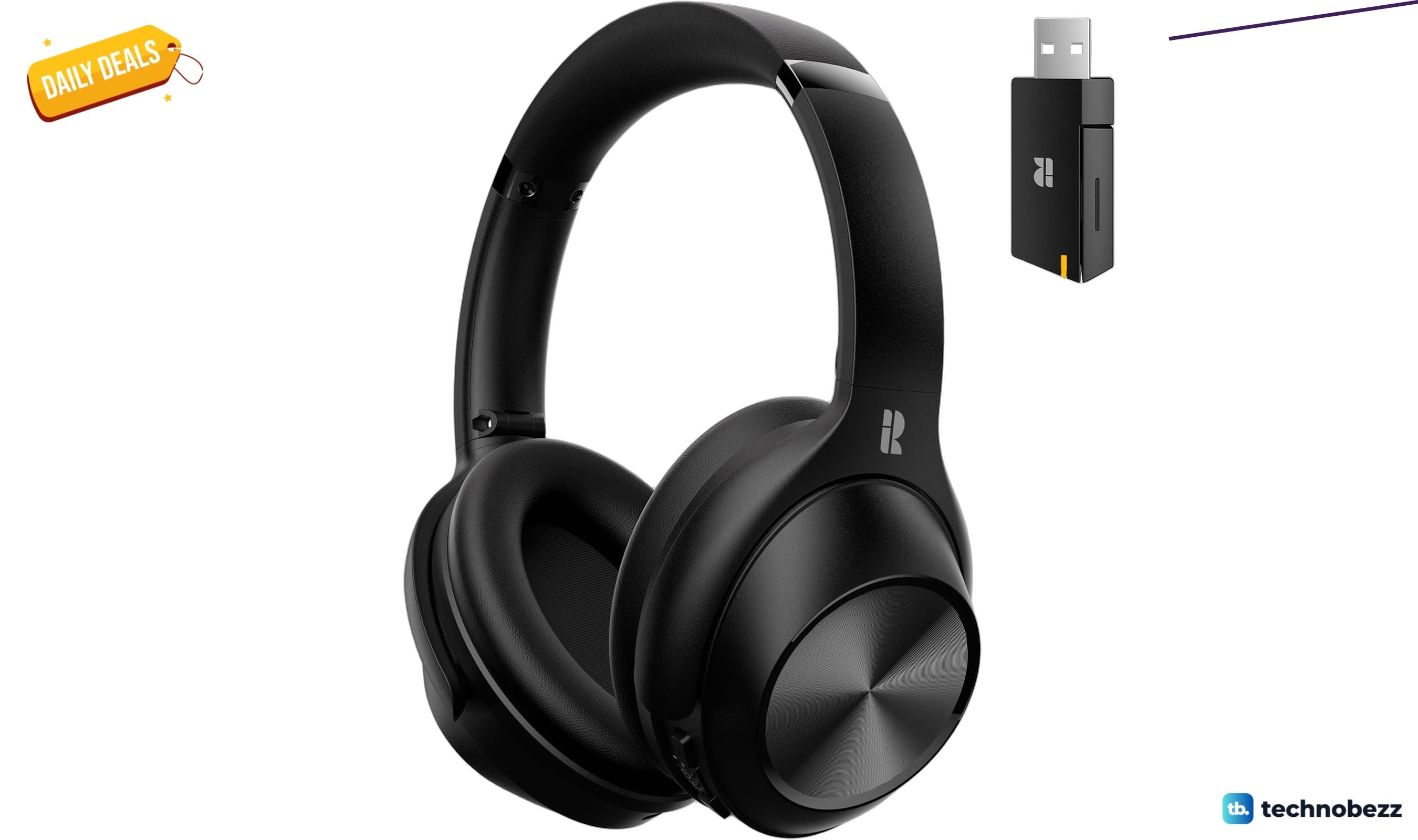 Calmbee Hybrid Active Noise Cancelling Headphones now available for $38.23