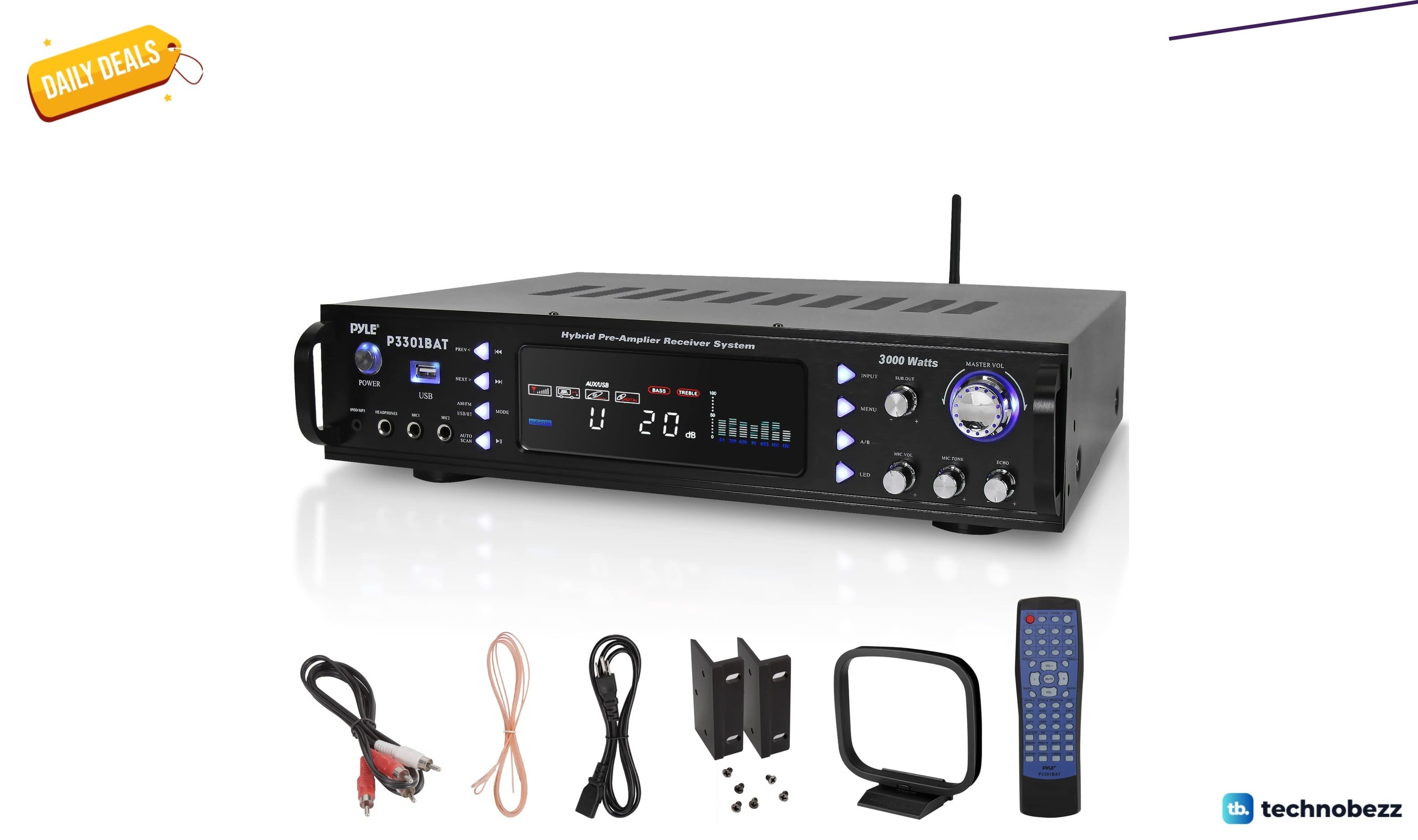 Pyle Bluetooth Stereo Amplifier drops to $127.24 on Amazon