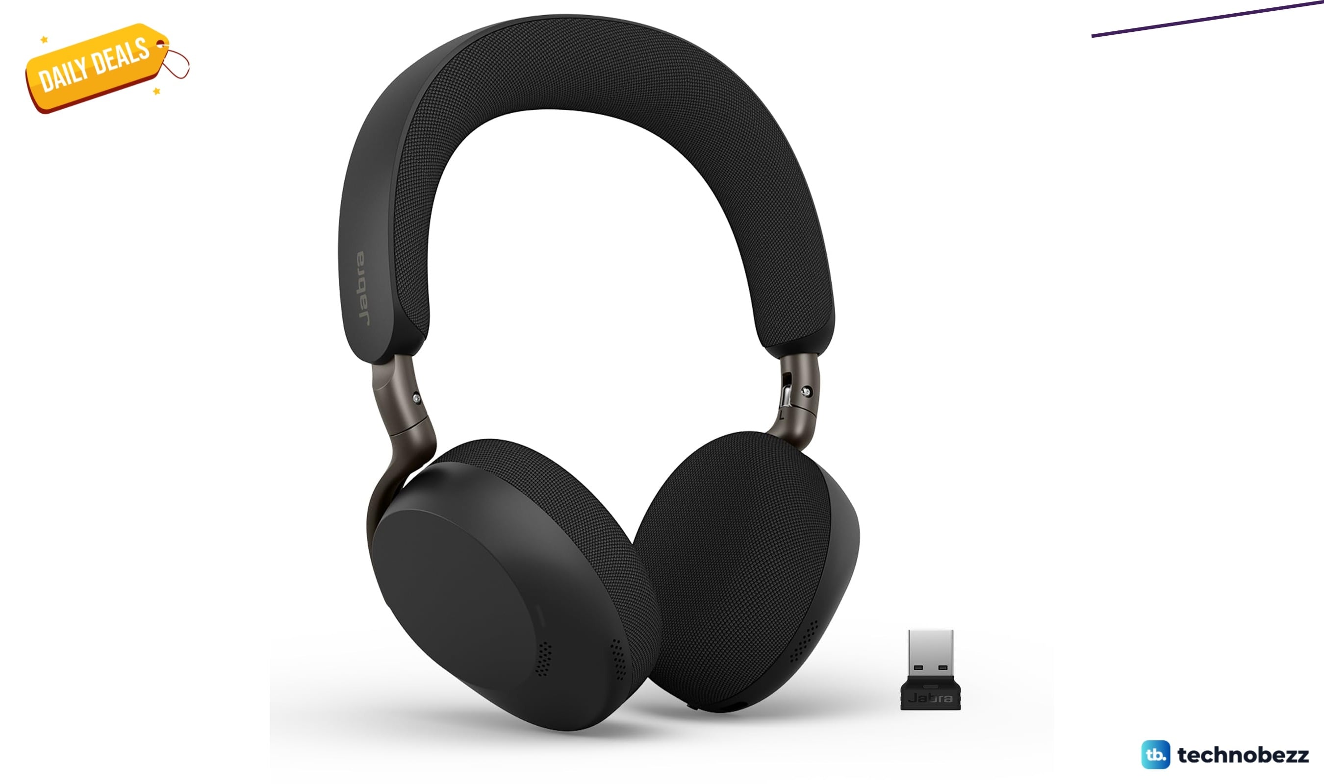 Jabra Evolve3 75 On-Ear Wireless Bluetooth Headset drops to $277.80