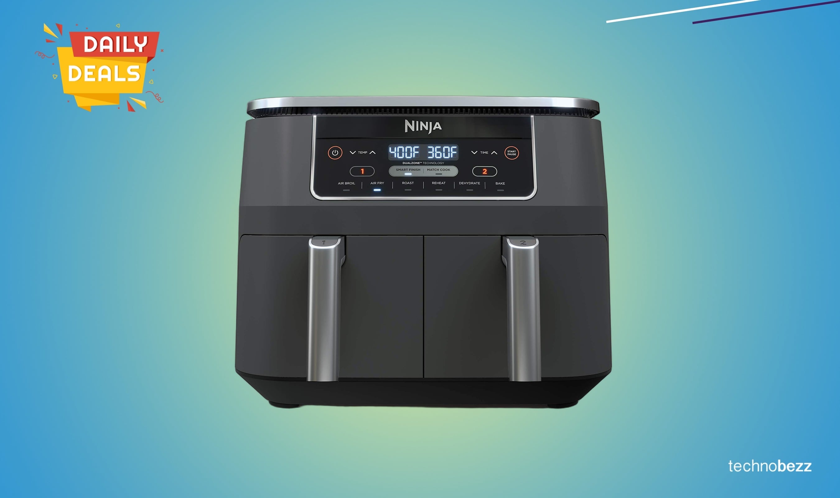 Ninja DZ201 Foodi DualZone air fryer drops to $159.99