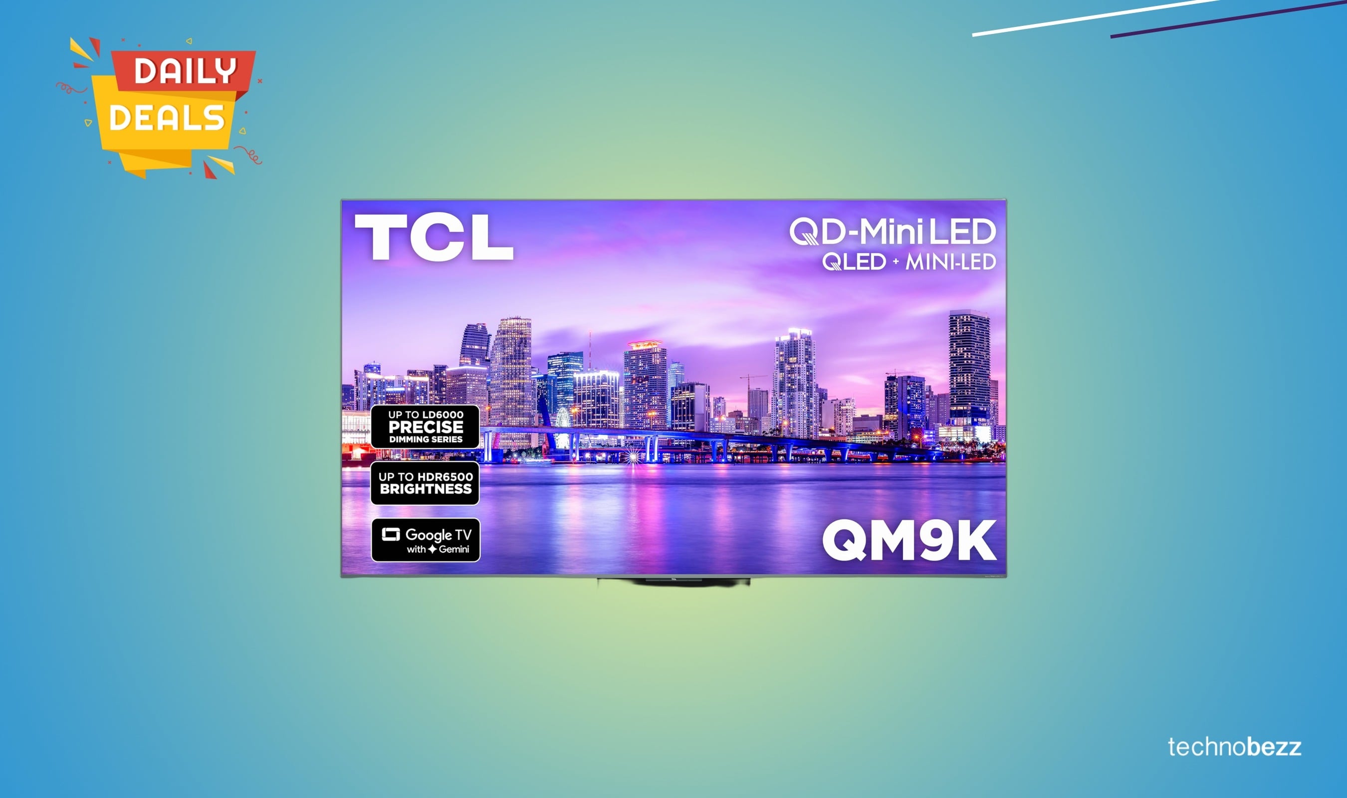 TCL 75 Class QM9K Mini LED TV drops to $1799.99