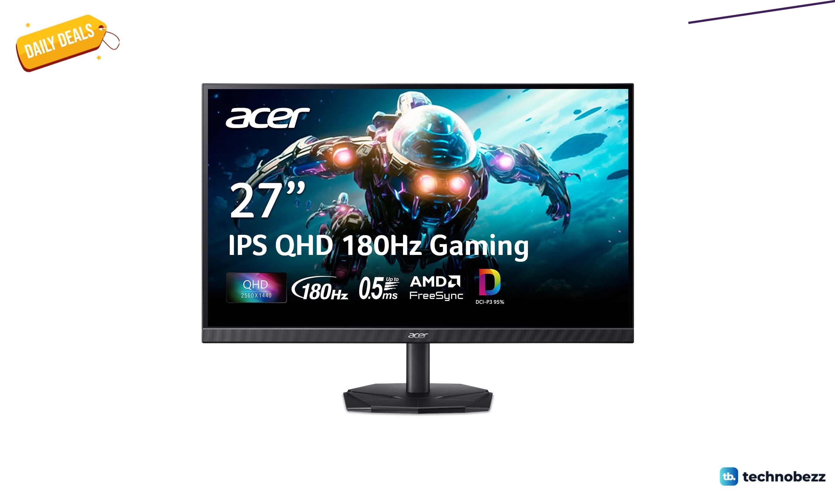 Acer Nitro 27 QHD 2560 x 1440 monitor drops to $134.99 on Amazon