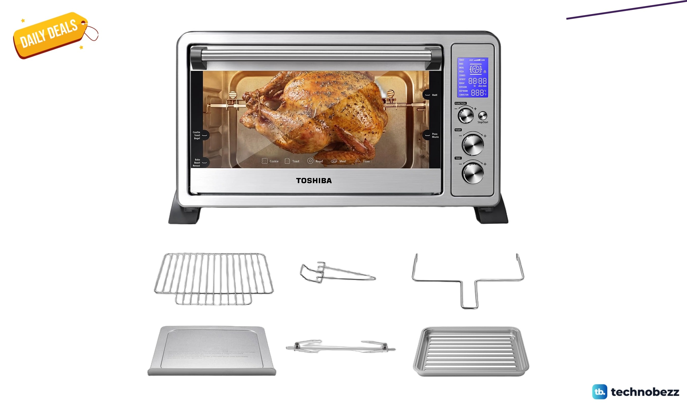TOSHIBA 10-in-1 Convection Toaster Oven drops to $99.98 on Amazon