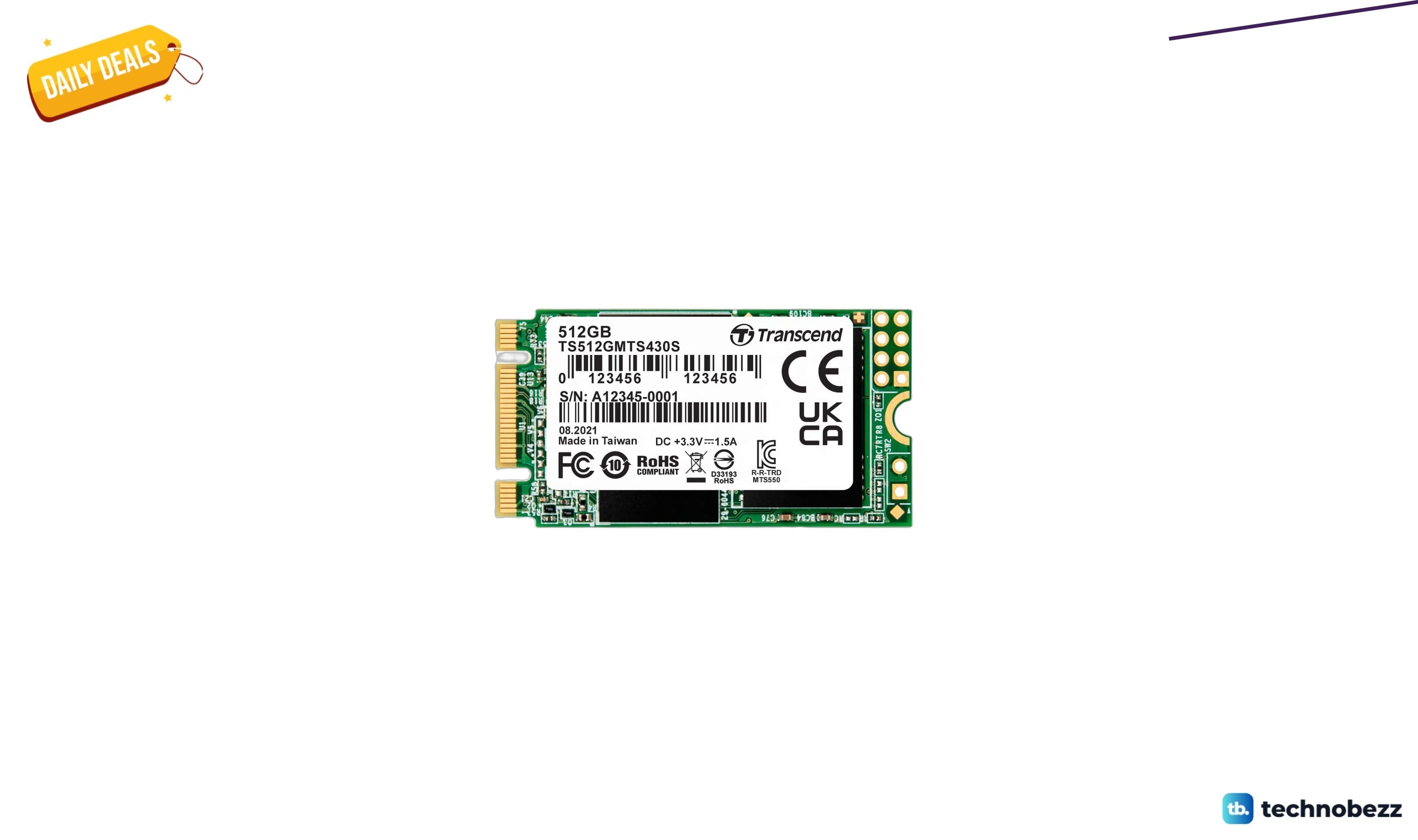 Transcend MTS430 M.2 2242 SATAIII SSD drops to $149.99 on Amazon