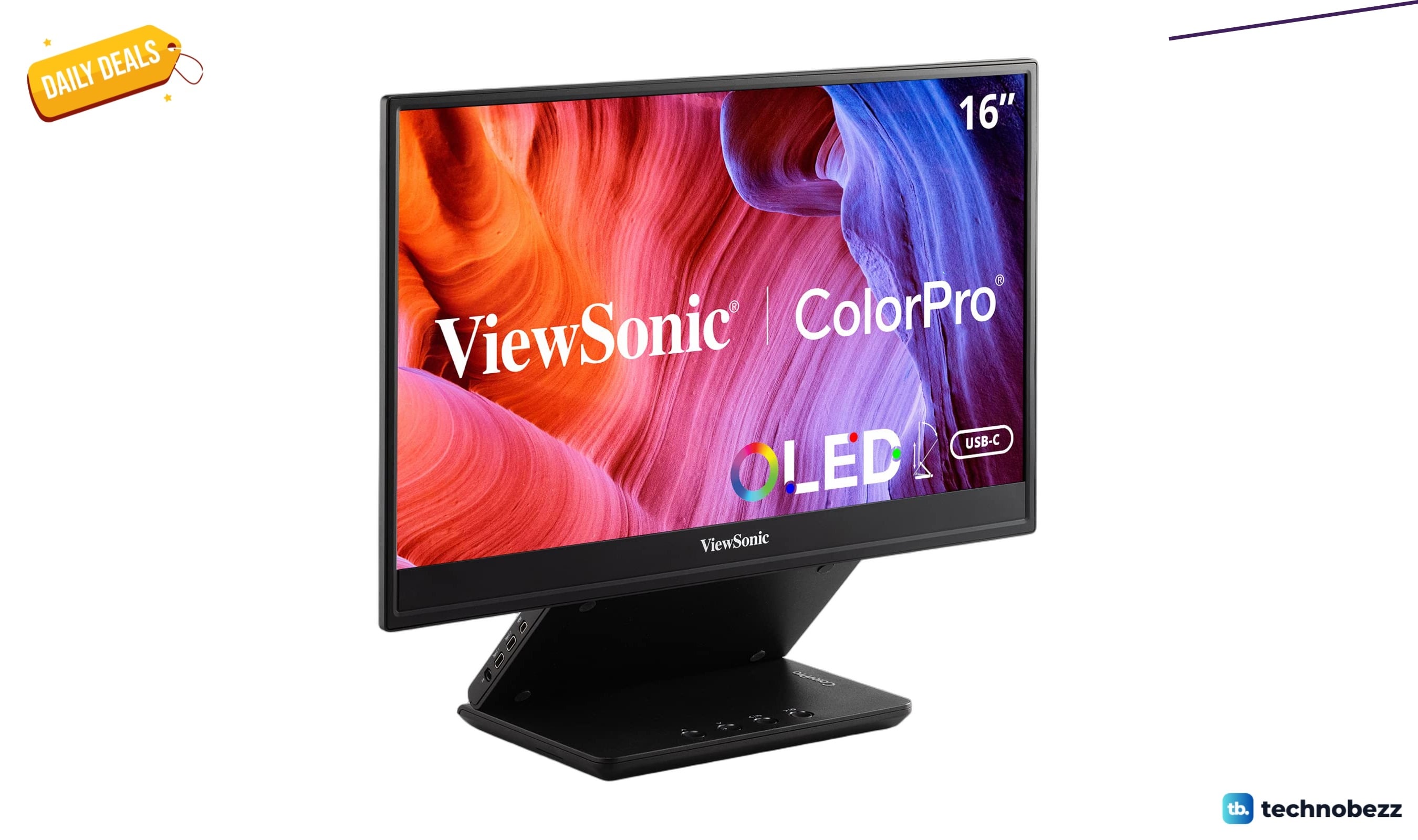 ViewSonic VP16-OLED 15.6 1080p ColorPro Monitor drops to $229.99
