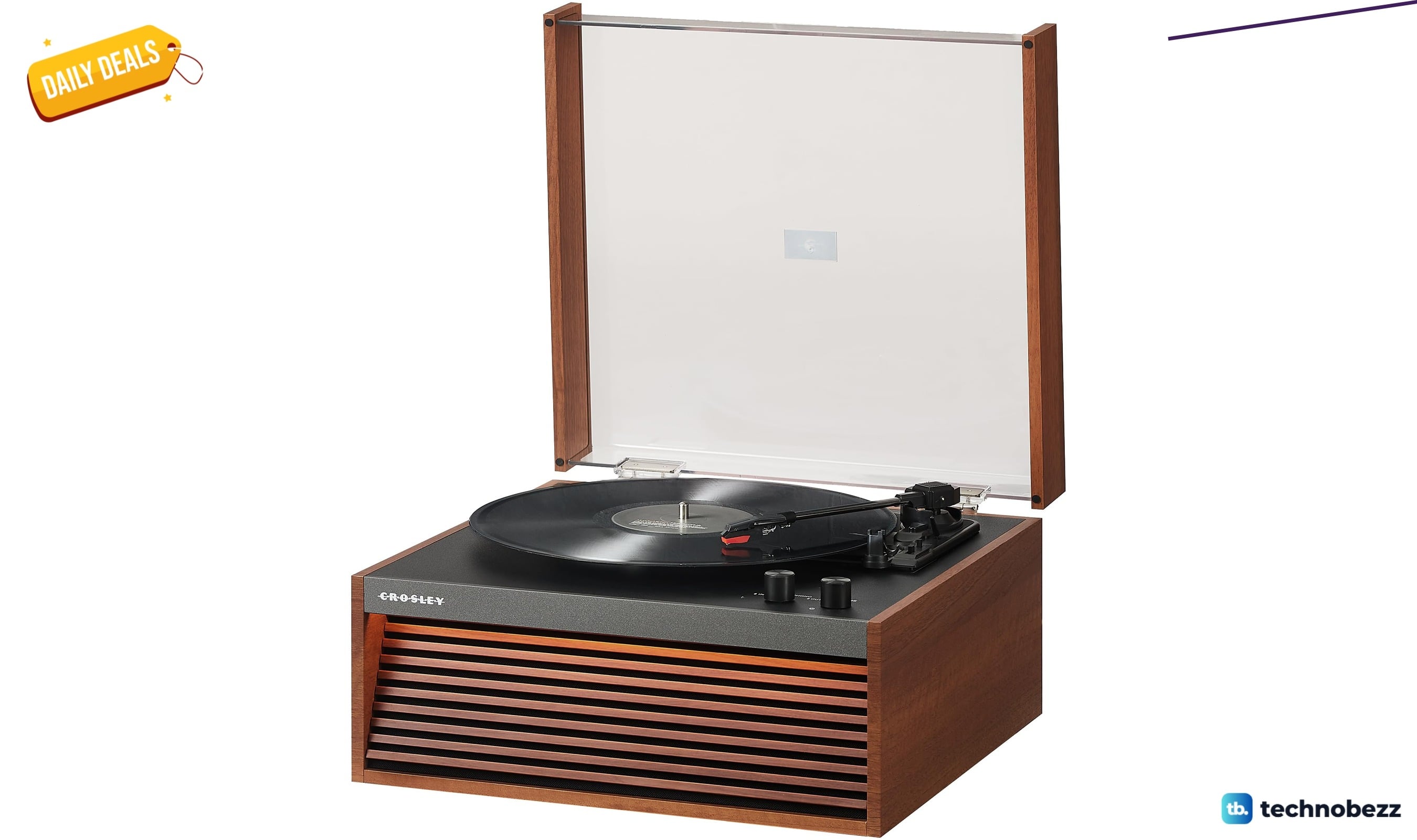 Crosley CR6237AFT-NA Dean 3-Speed Bluetooth Turntable Drops to $131.50