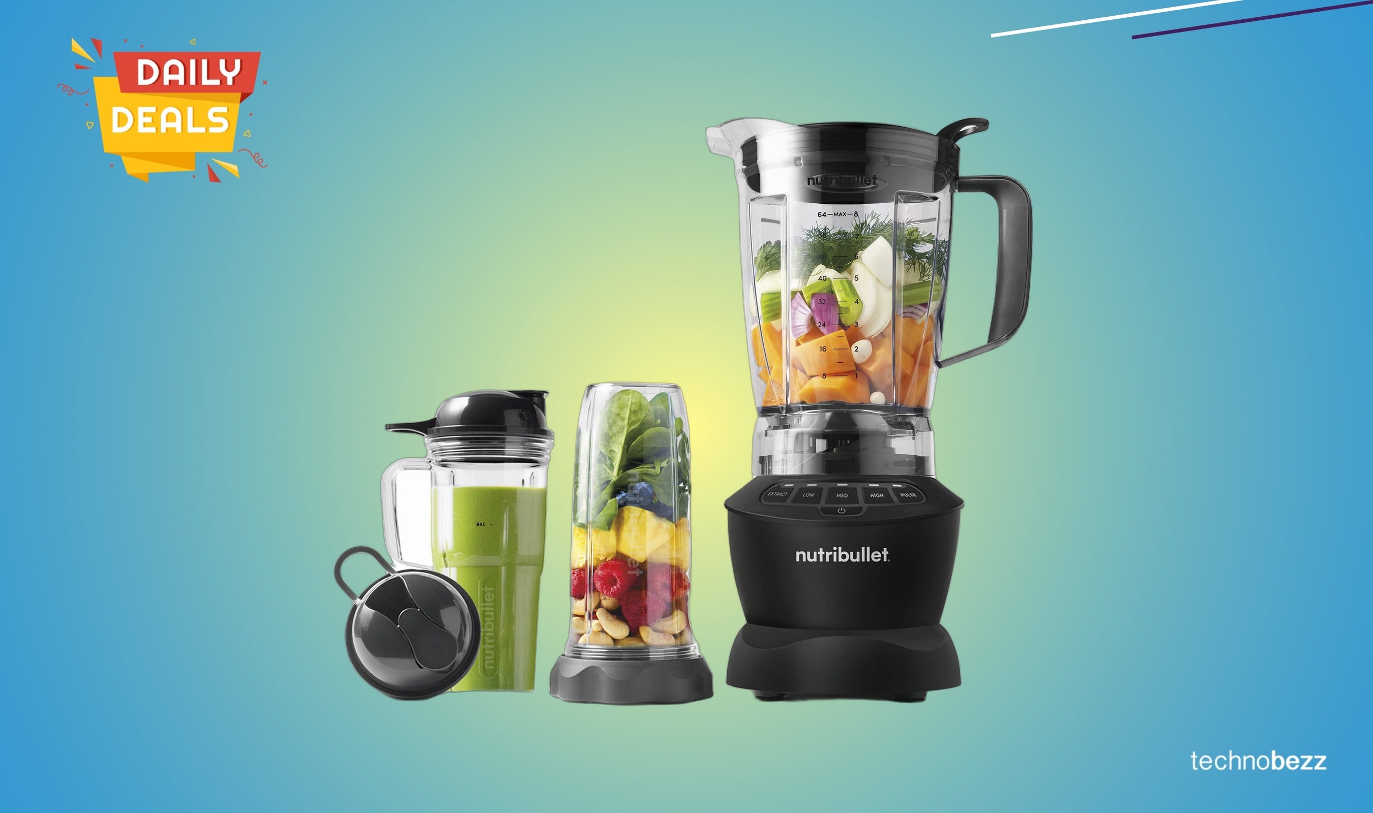 NutriBullet Full-Size Blender Combo 1200W drops to $109.99 on Amazon