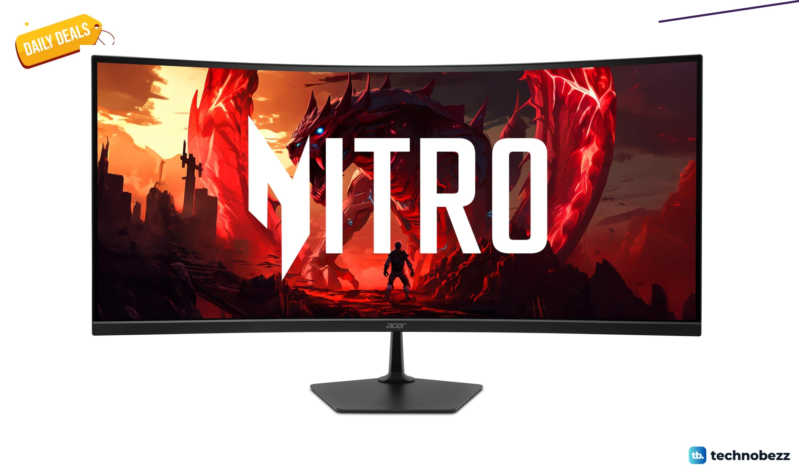 acer Nitro 34 Inch 1500R Curved Ultrawide Monitor drops to $249.99 on Amazon