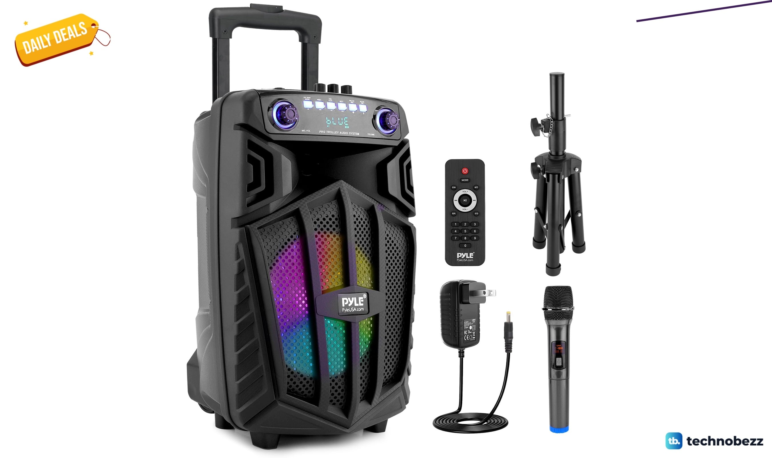 Pyle 680W Portable Bluetooth PA Speaker 10" down to $137.69 in latest price cut