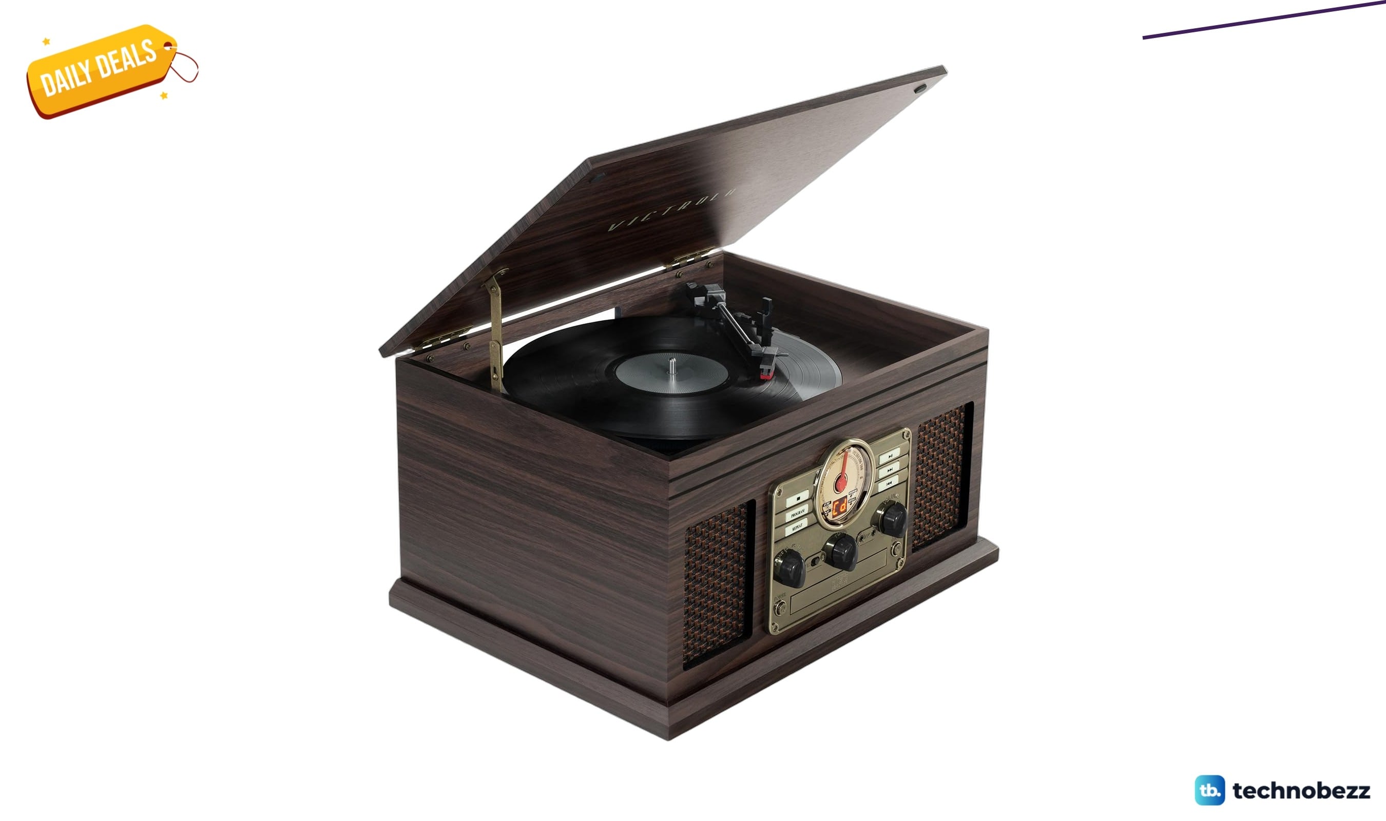 Victrola Hawthorne 3-Speed Bluetooth Record Player drops to $130.19 on Amazon