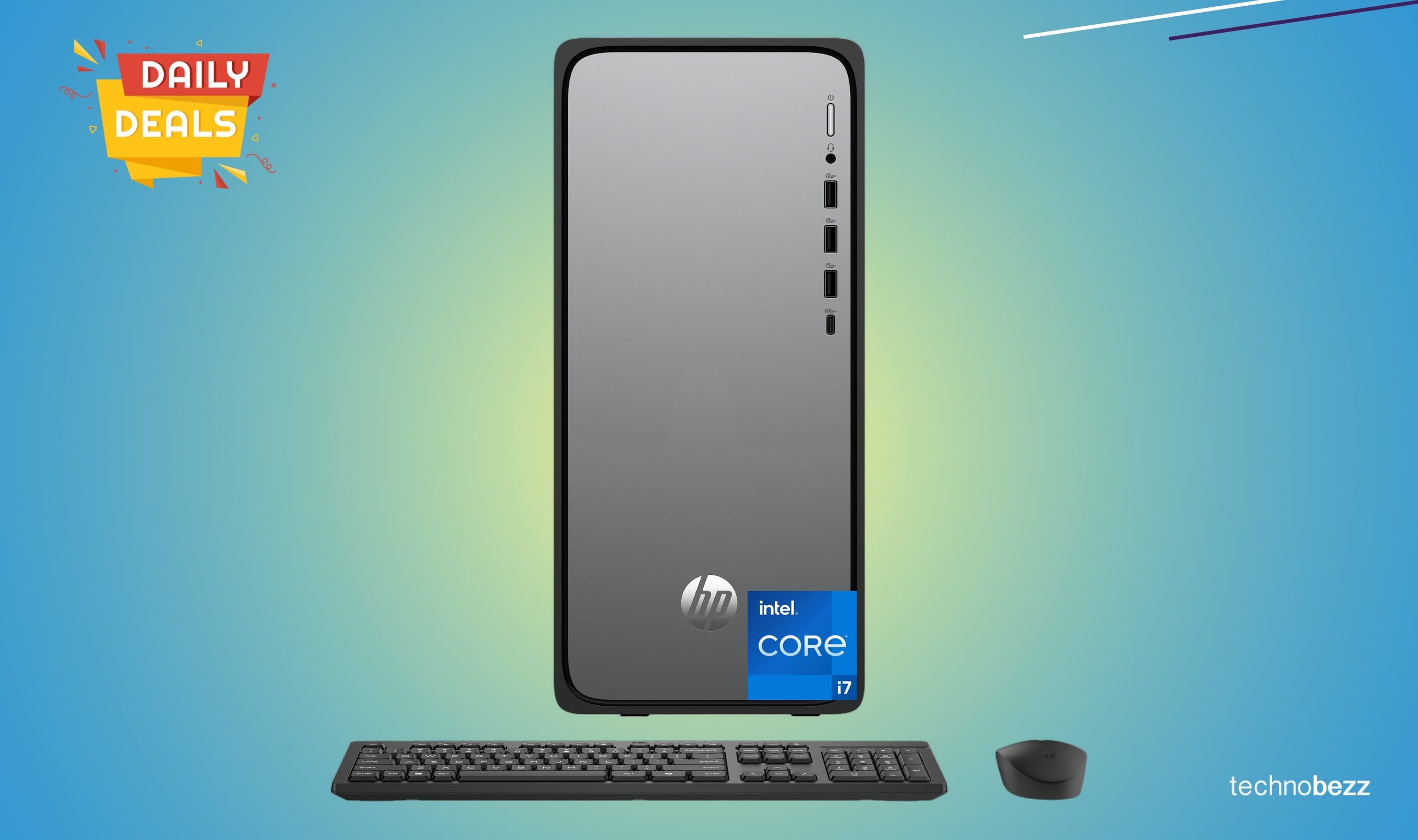 HP OmniDesk Desktop PC with Intel Core i7-14700 drops to $879