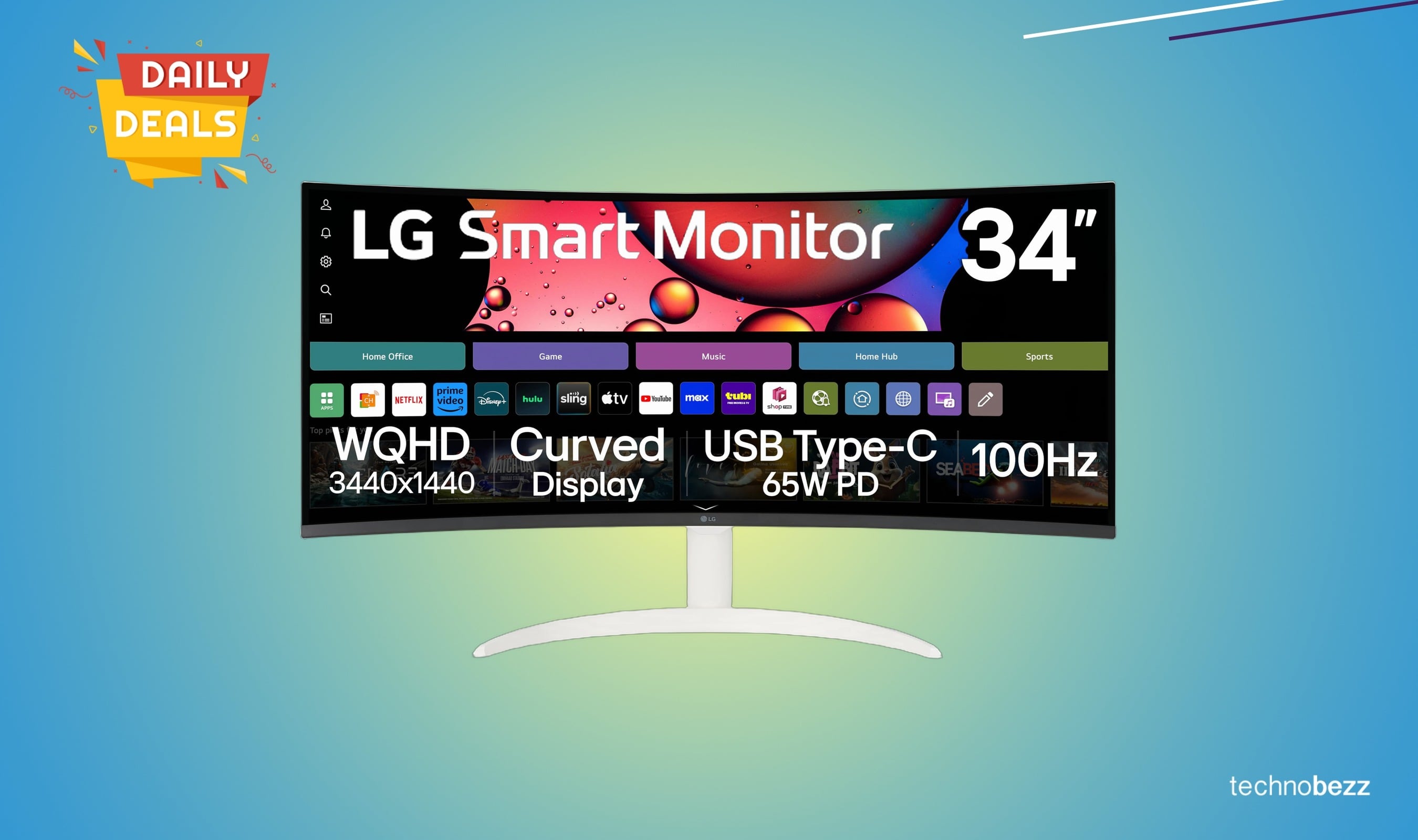 LG 34-inch smart curved monitor now available for $329.99