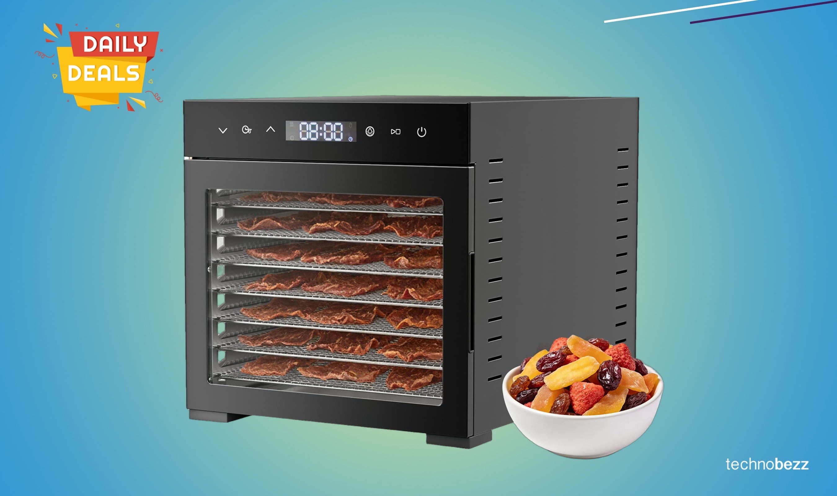 OLIXIS Food Dehydrator Machine drops to a new low price of $99.98