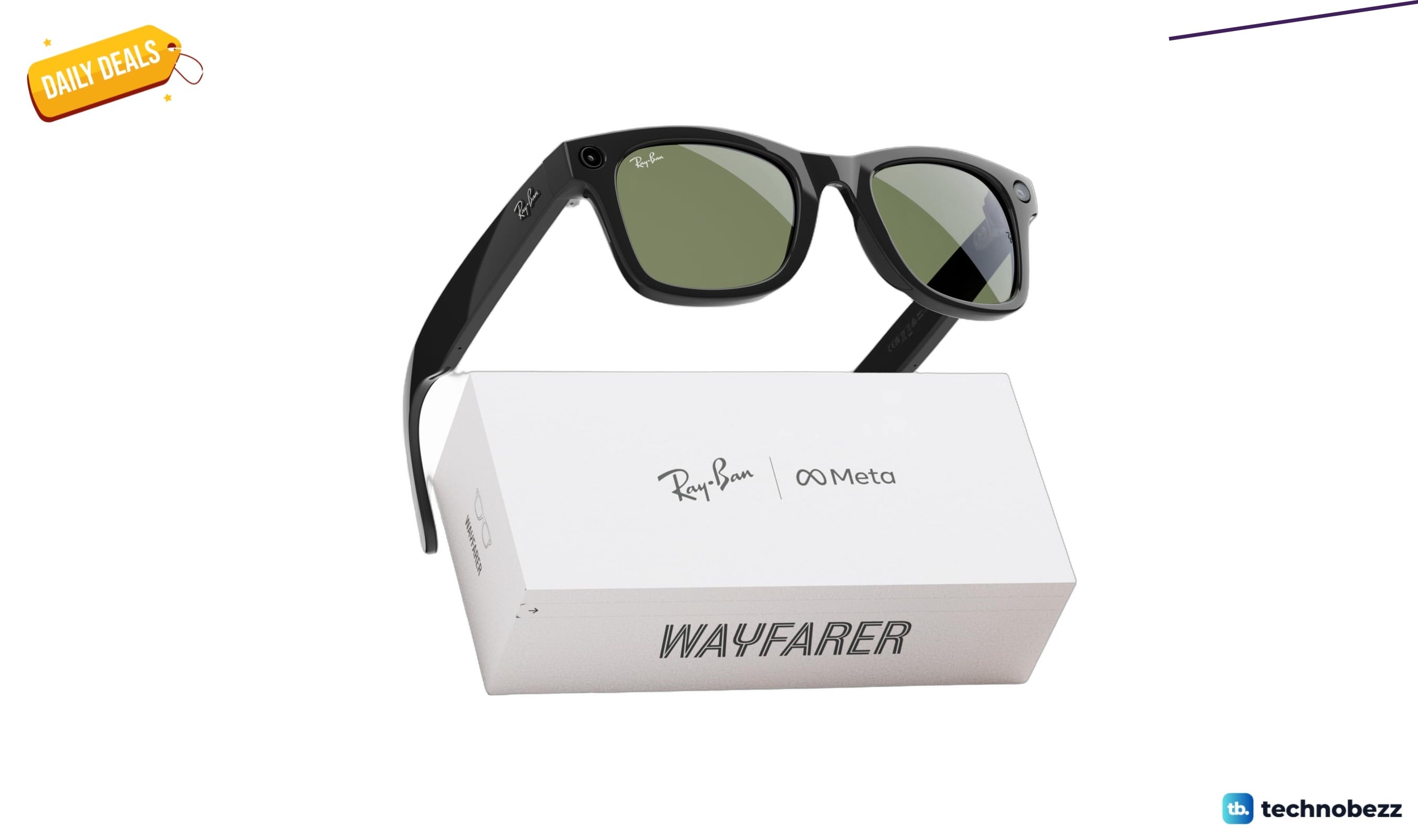 Ray-Ban Meta Wayfarer Shiny Black Hits New Low at $224.99