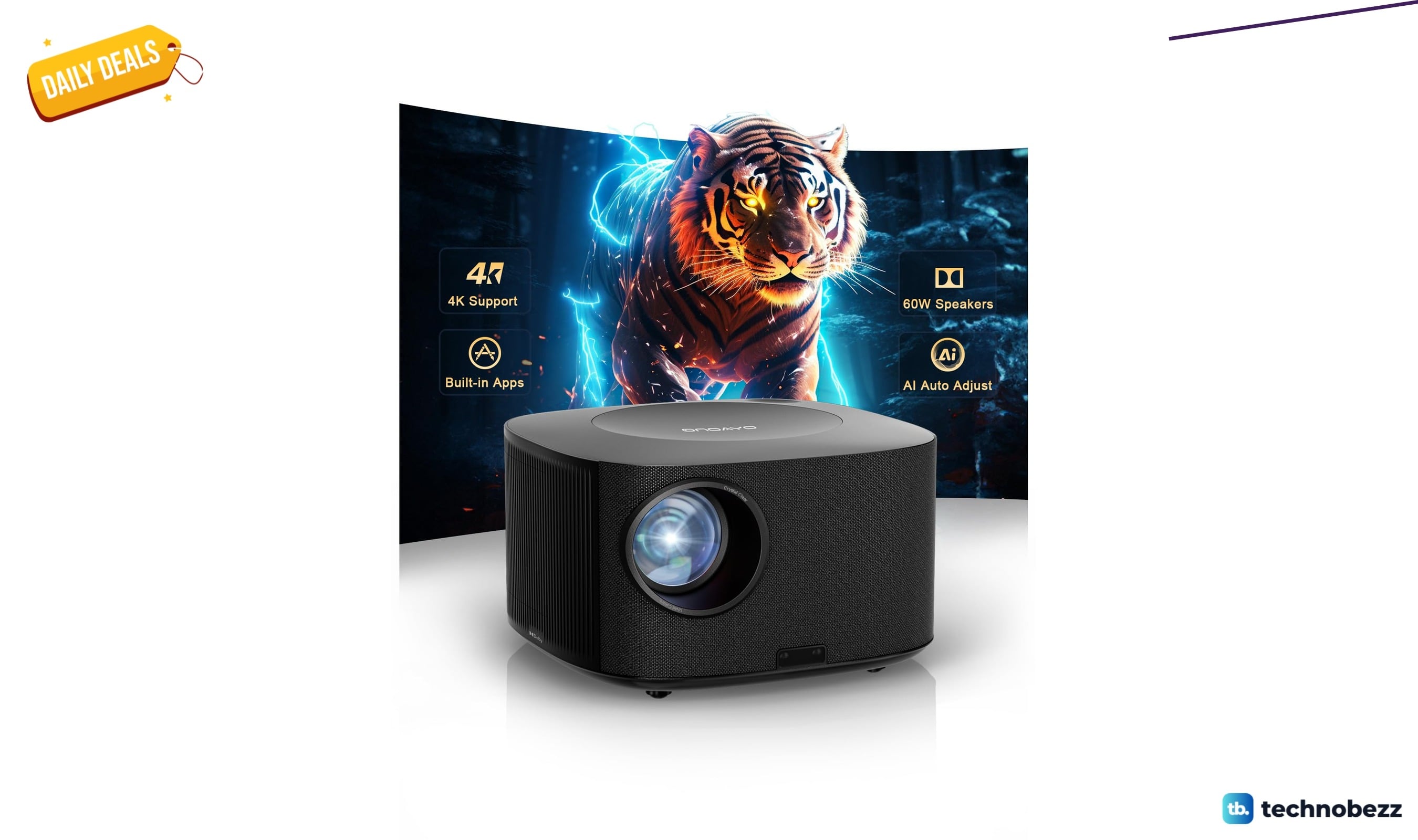 ONOAYO Outdoor-Projector-4K on sale for $282.09