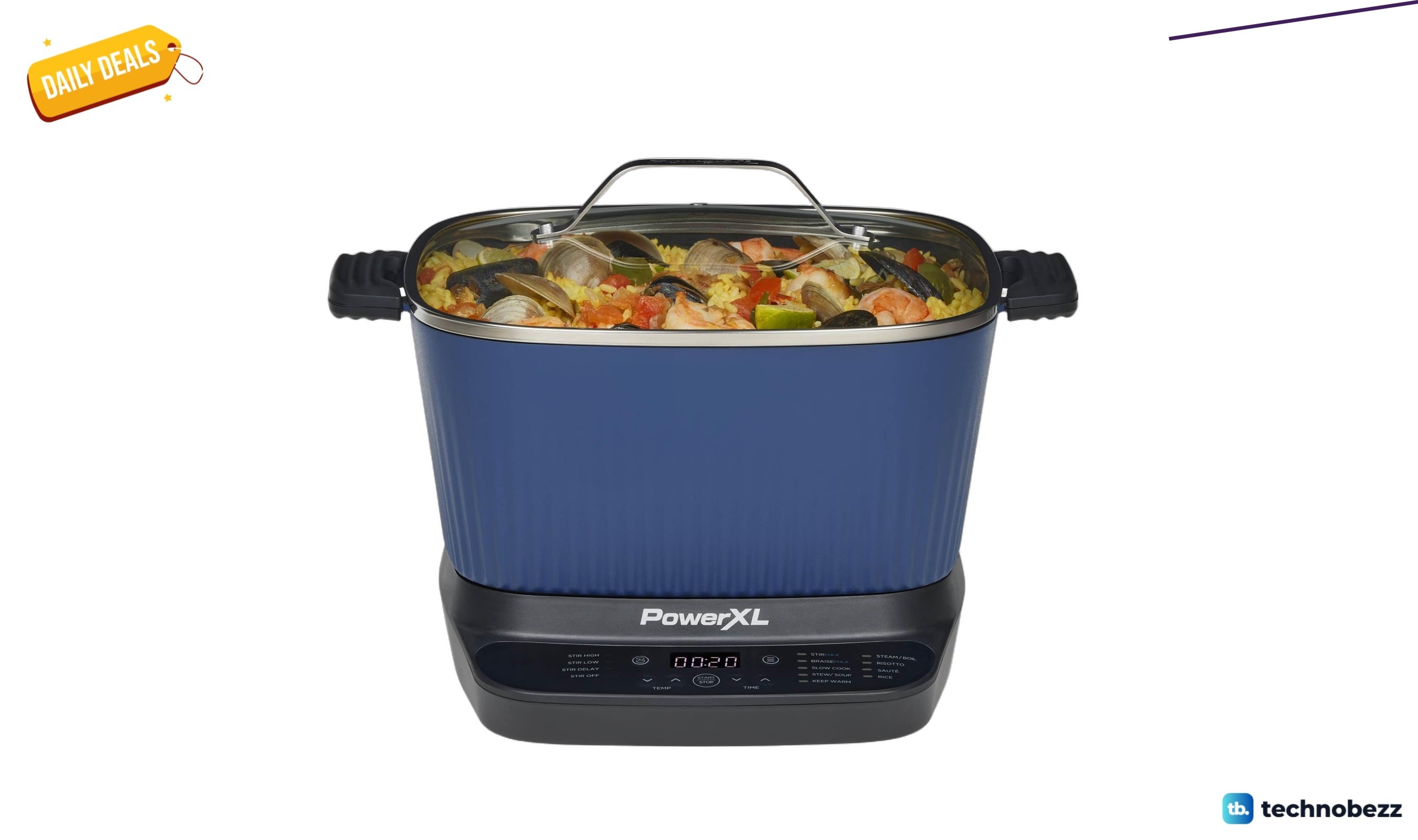 STIRMAX Midnight Blue 7.5 Quart Digital Multi-Cooker drops to $66.56 on Amazon
