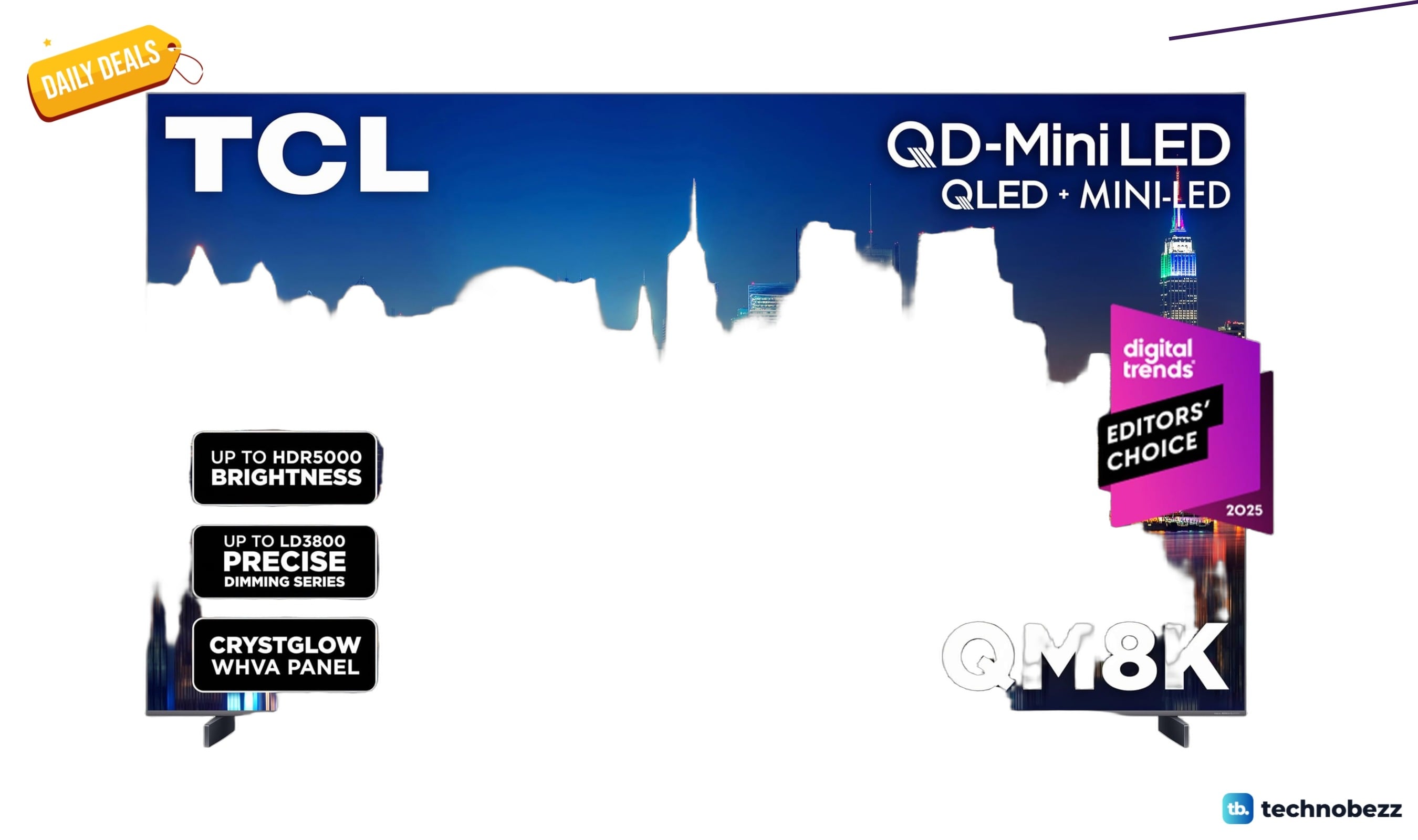 TCL 98 Class QM8K Mini LED QLED price drops to $2999.99