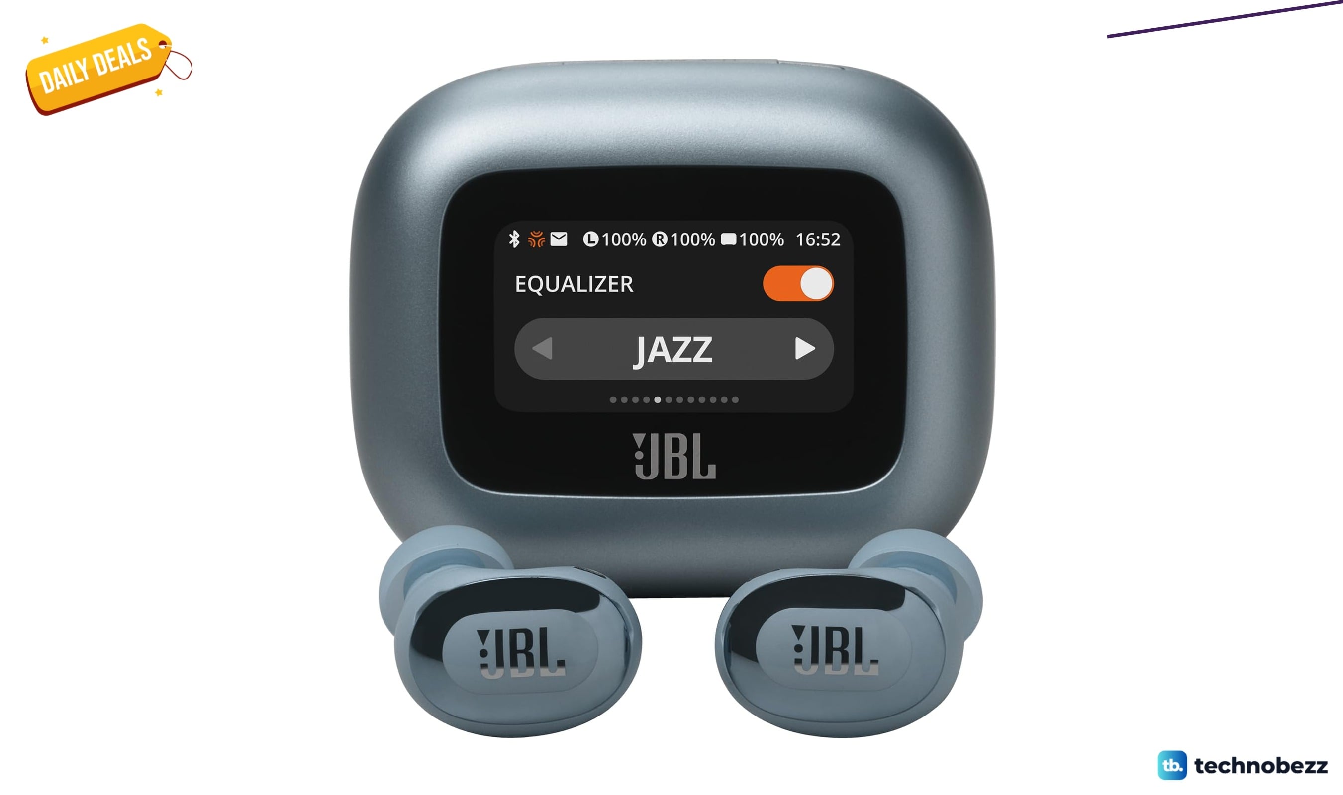 JBL Live Buds 3 Cancelling Bud-Type Earbuds now $123.45, down from $199.95