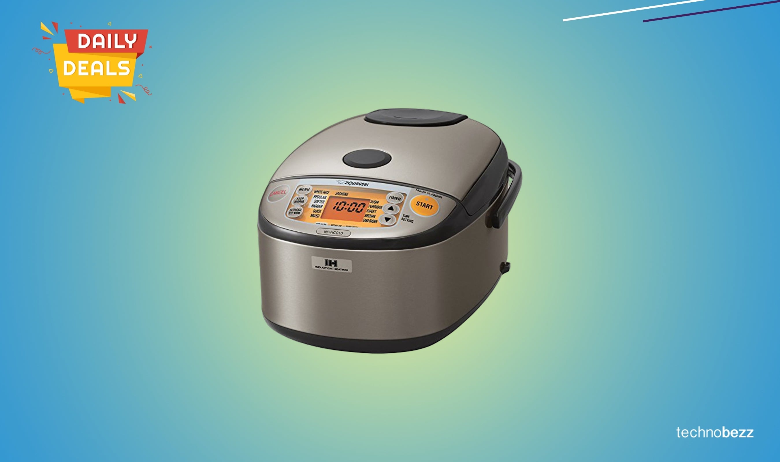 Zojirushi NP-HCC10XH Induction Heating Rice Cooker drops to $292.99
