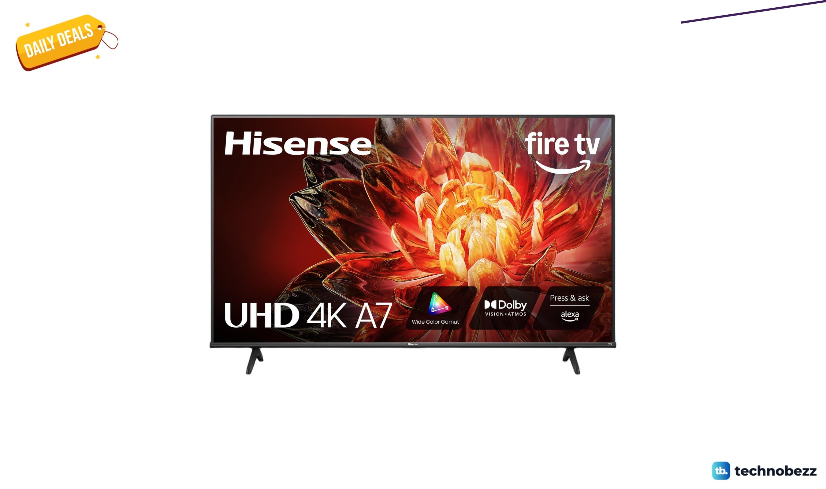 Hisense 55-inch Class A7 4K UHD Smart TV drops to $267.99 on Amazon