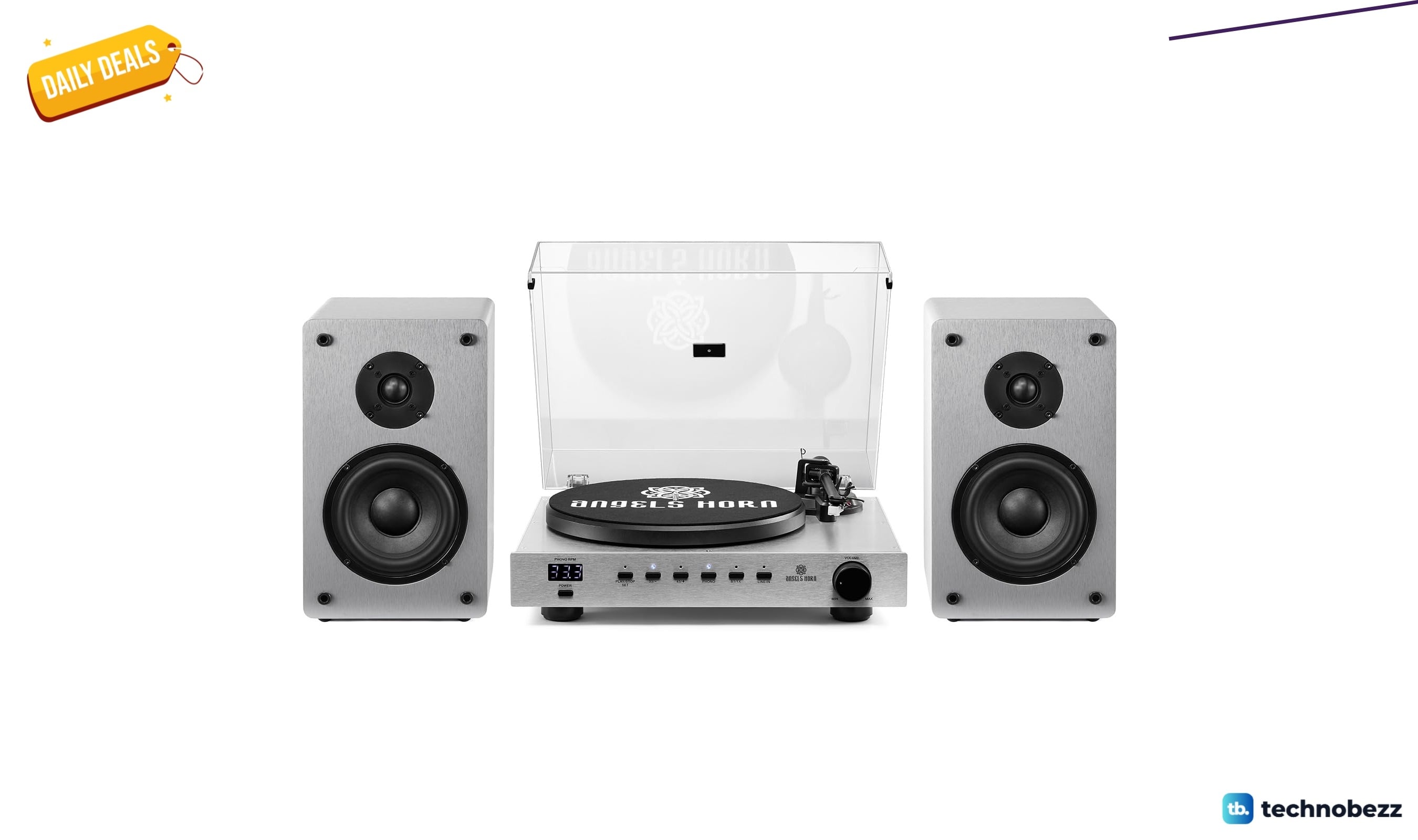 ANGELS HORN Hi-Fi Bluetooth Turntable drops to $410.98, its lowest price yet