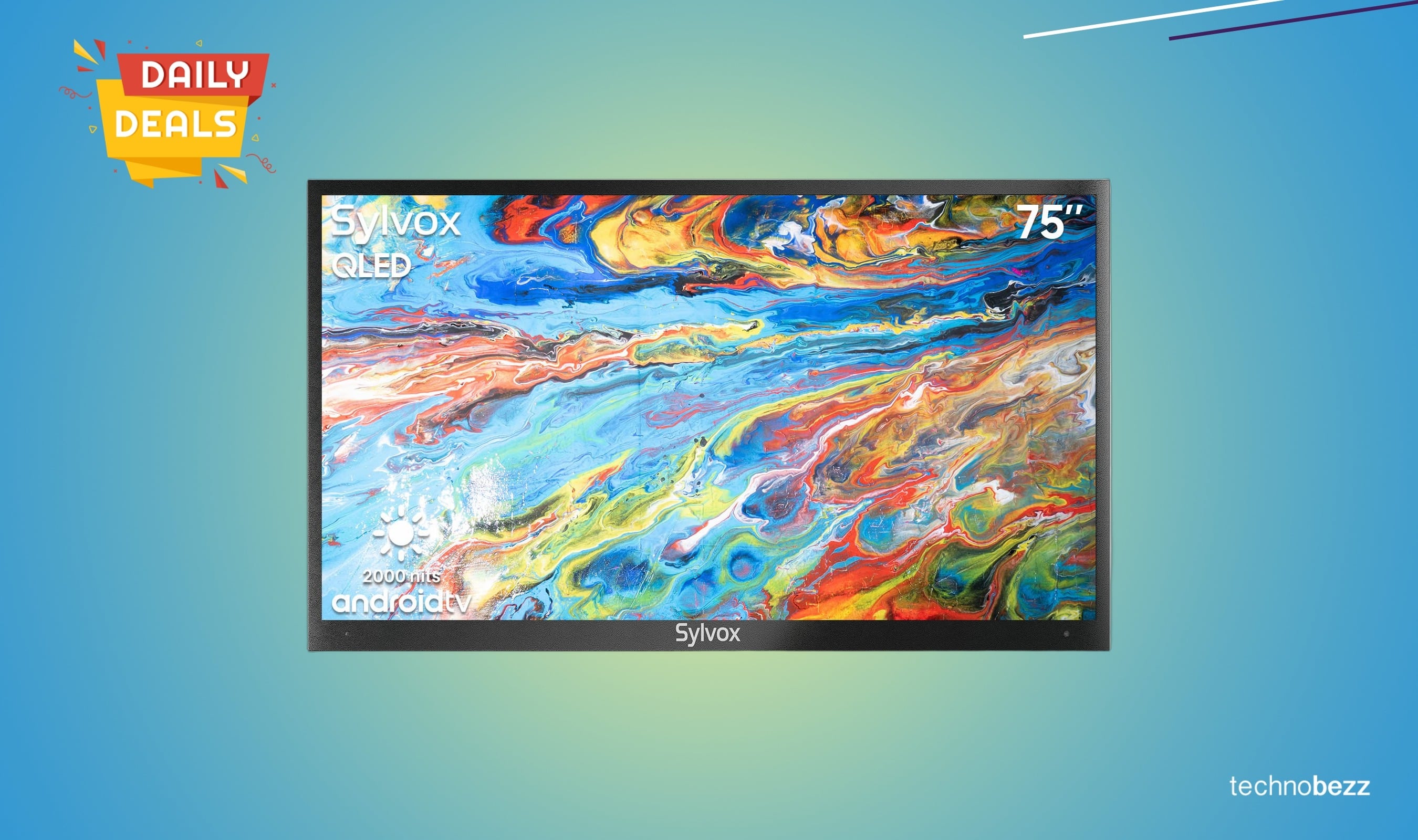 SYLVOX 75-inch Outdoor QLED 4K Smart TV drops to $4399